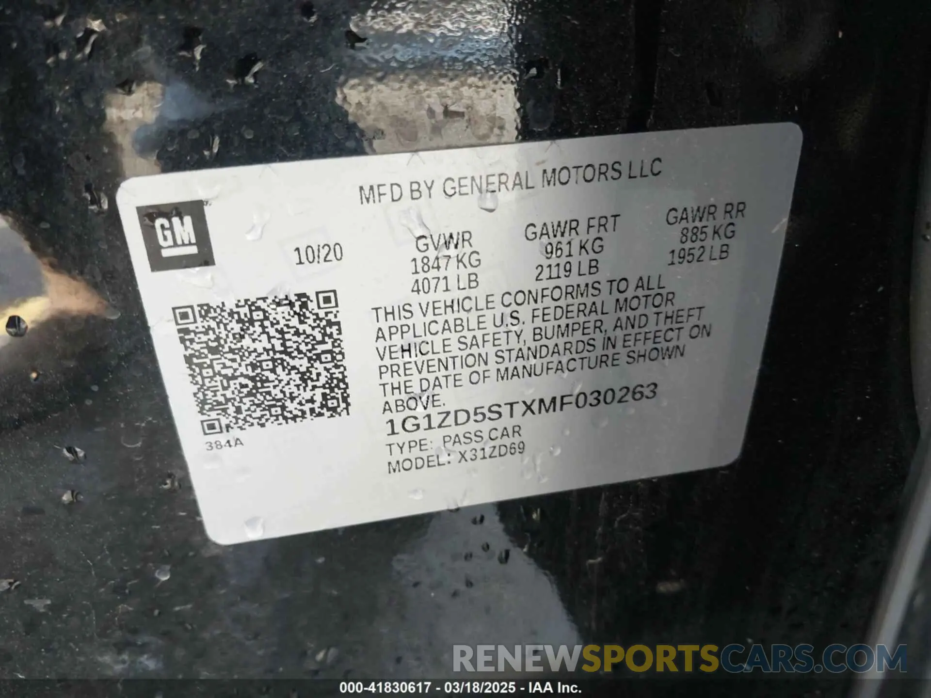 9 fotografías del automóvil dañado 1G1ZD5STXMF030263 CHEVROLET MALIBU 2021