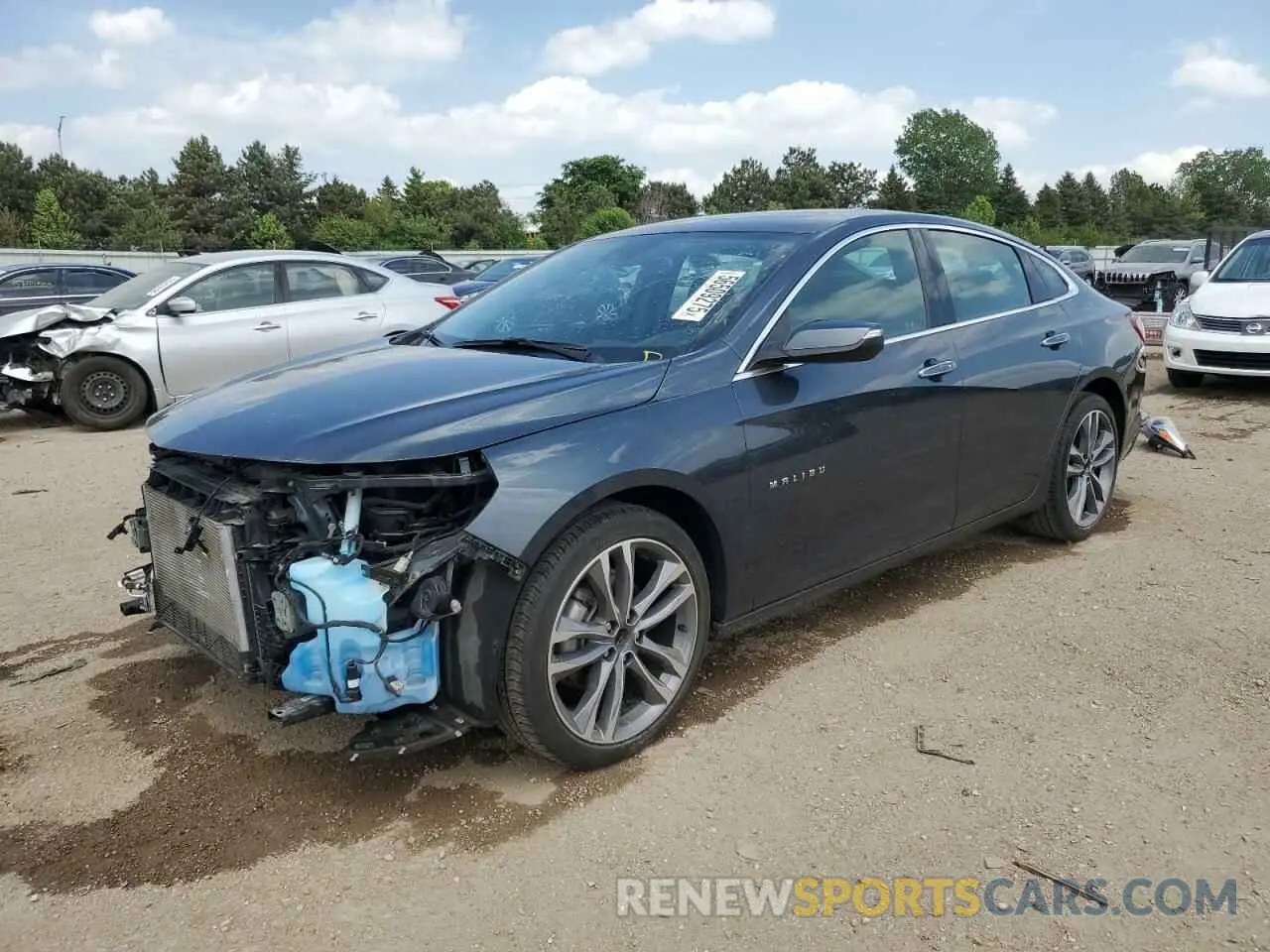 1 fotografías del automóvil dañado 1G1ZE5SX0MF018140 CHEVROLET MALIBU 2021