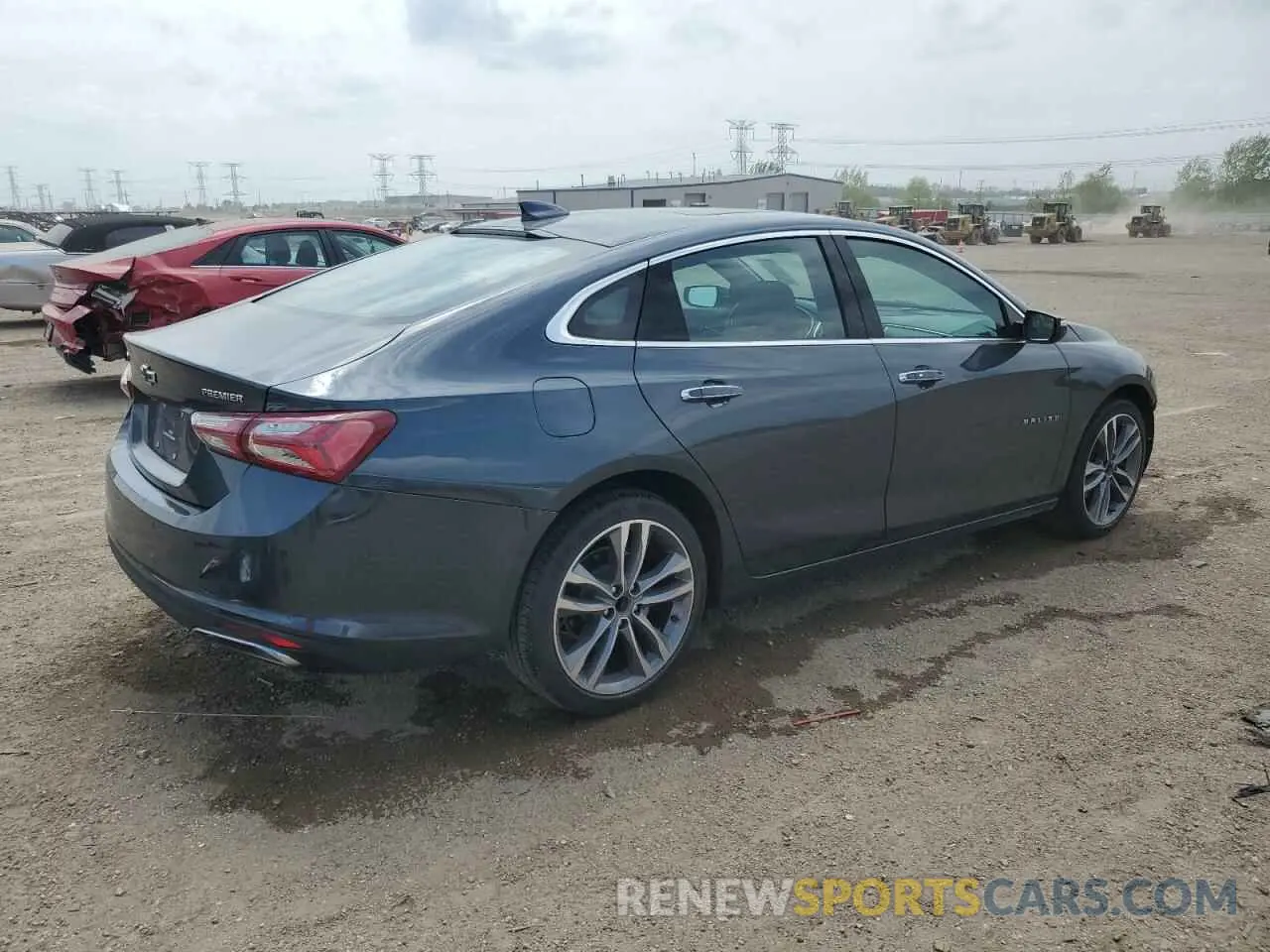 3 fotografías del automóvil dañado 1G1ZE5SX0MF018140 CHEVROLET MALIBU 2021