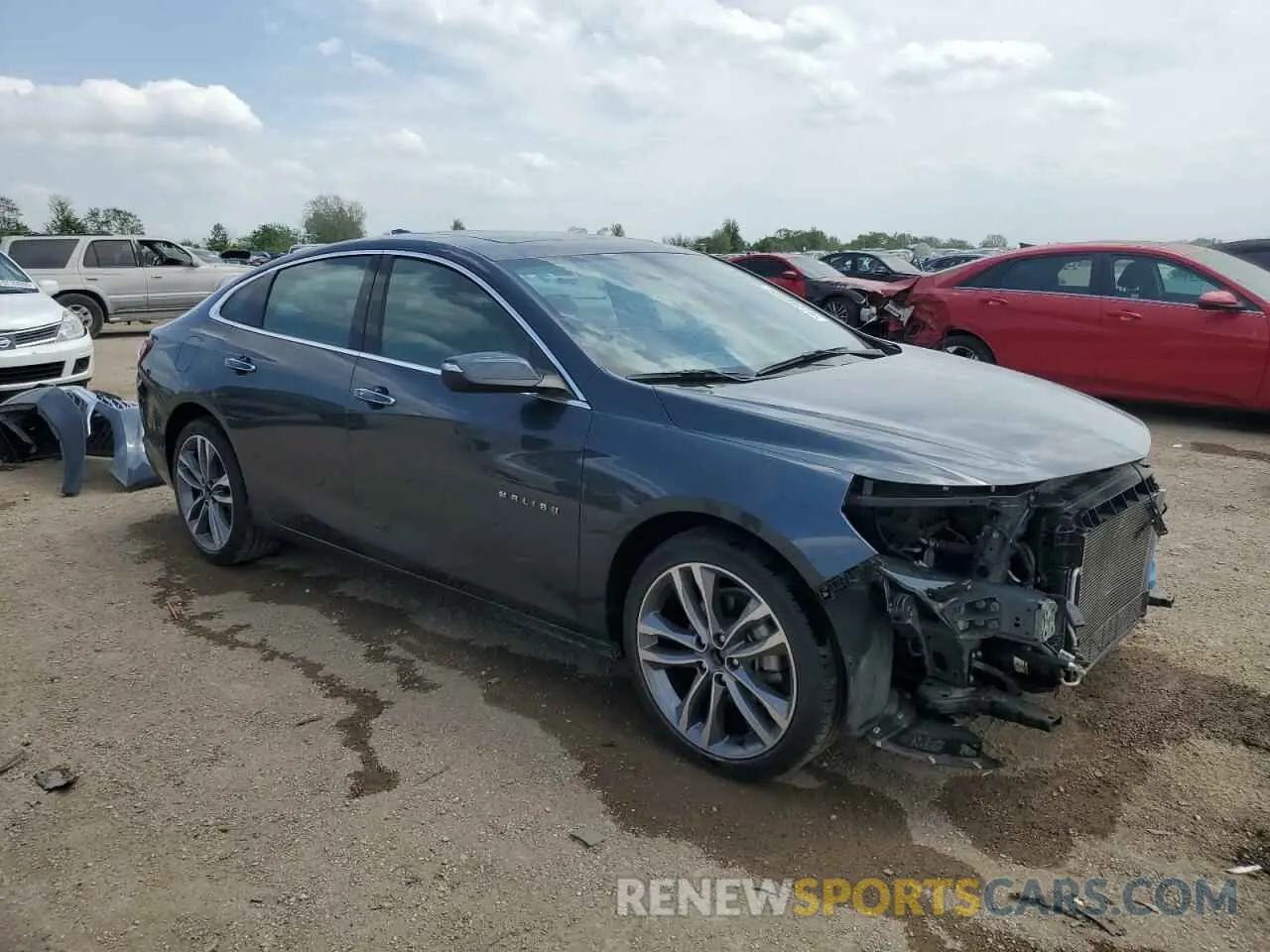 4 fotografías del automóvil dañado 1G1ZE5SX0MF018140 CHEVROLET MALIBU 2021
