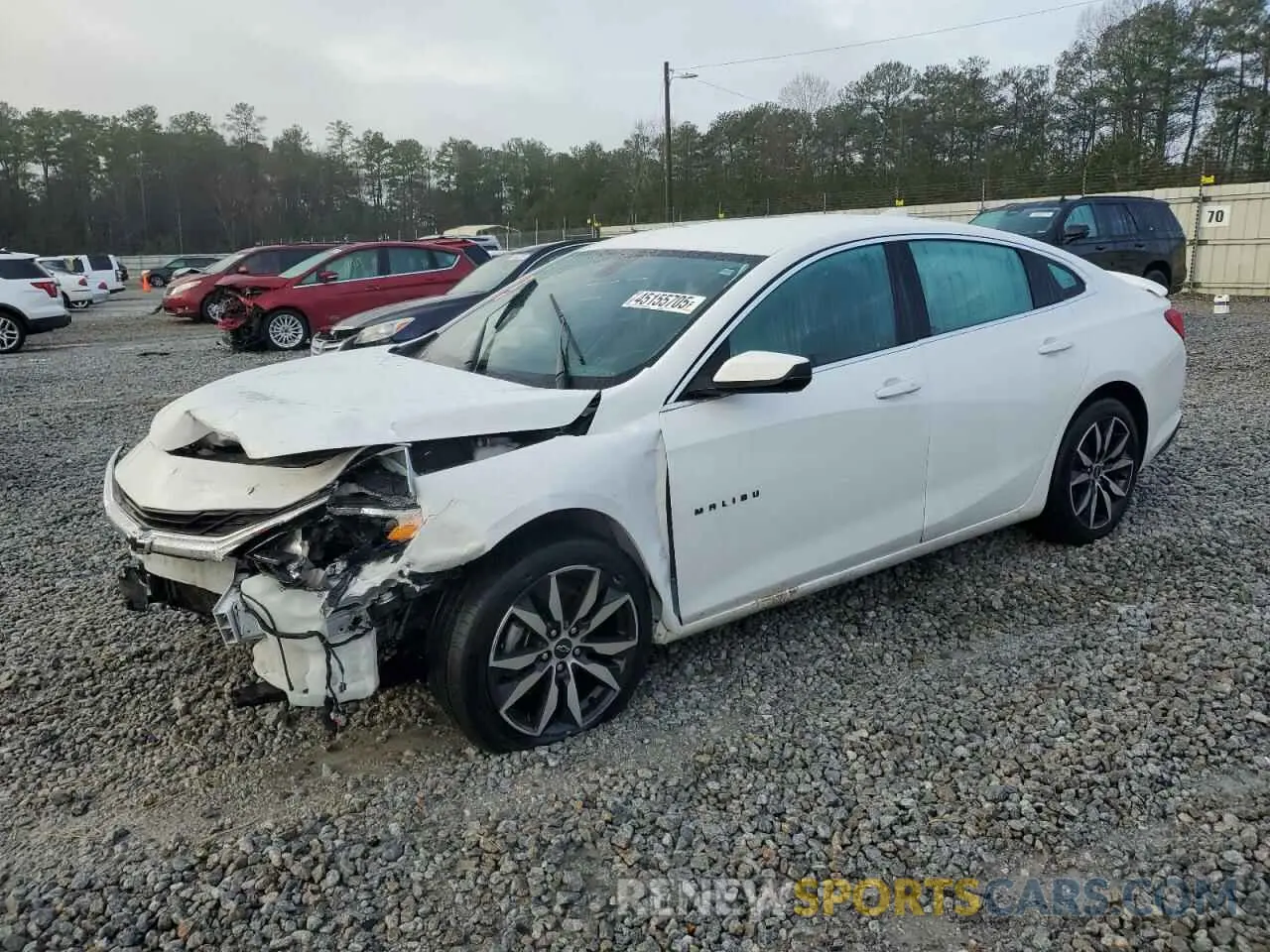 1 fotografías del automóvil dañado 1G1ZG5ST4MF085671 CHEVROLET MALIBU 2021