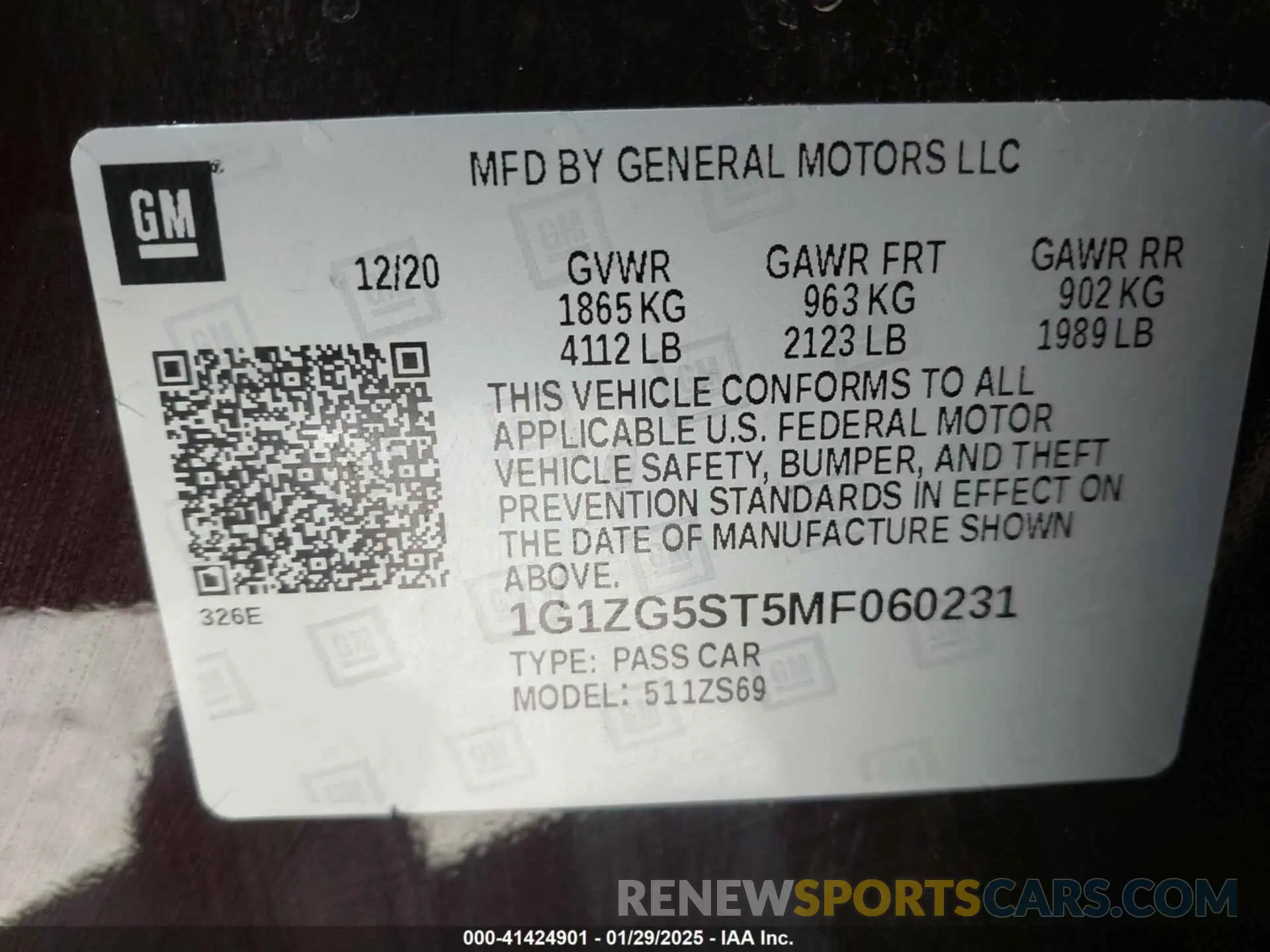9 fotografías del automóvil dañado 1G1ZG5ST5MF060231 CHEVROLET MALIBU 2021
