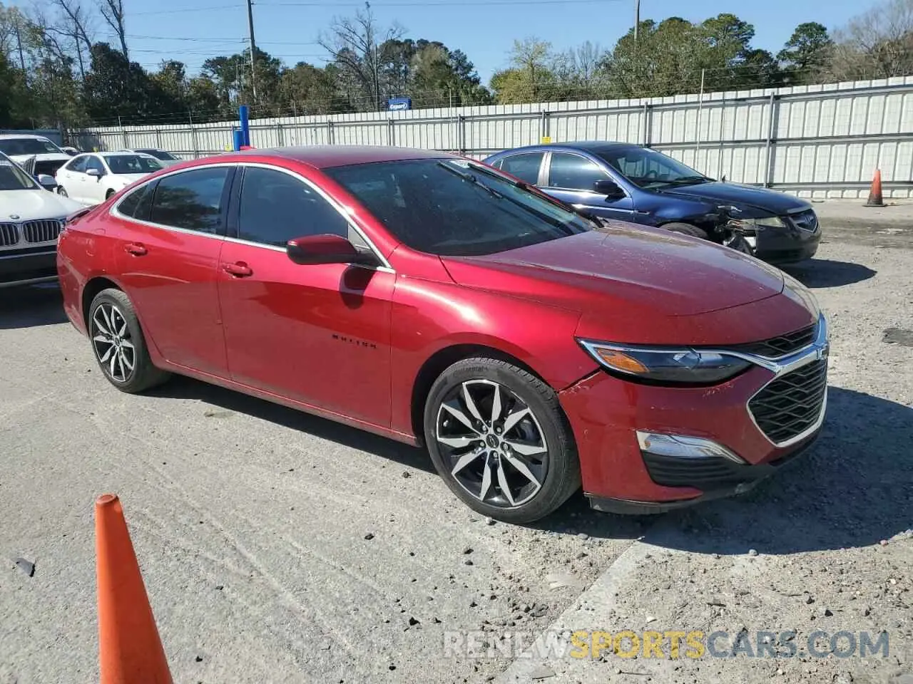 4 fotografías del automóvil dañado 1G1ZG5ST6MF028243 CHEVROLET MALIBU 2021