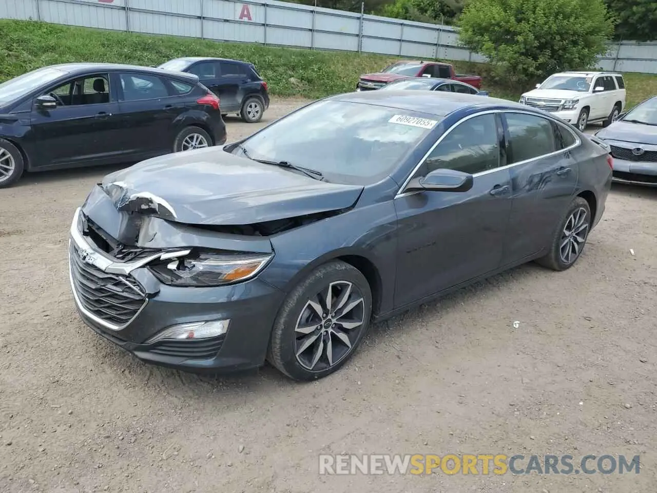 1 fotografías del automóvil dañado 1G1ZG5ST9MF020704 CHEVROLET MALIBU 2021