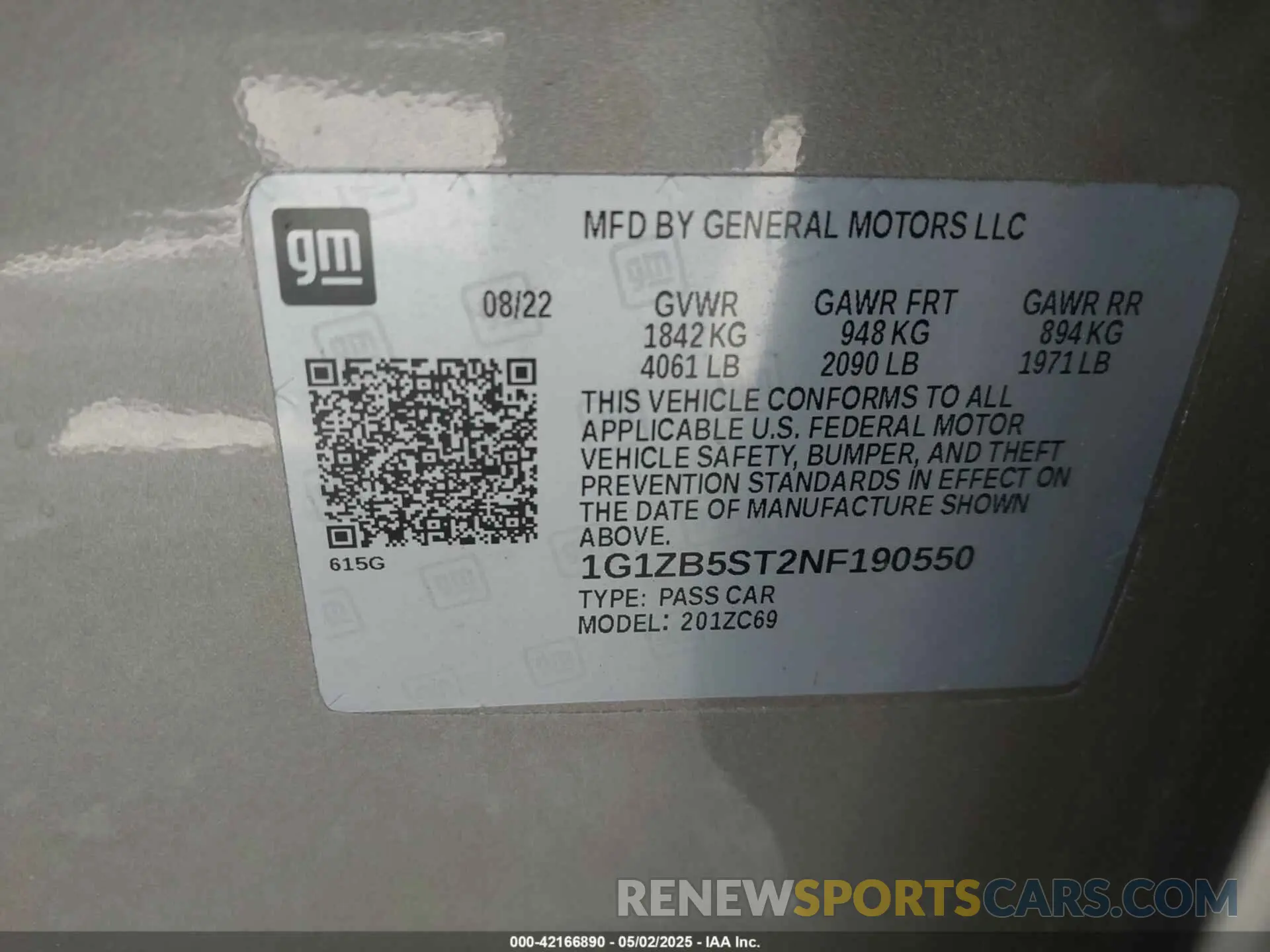 9 fotografías del automóvil dañado 1G1ZB5ST2NF190550 CHEVROLET MALIBU 2022
