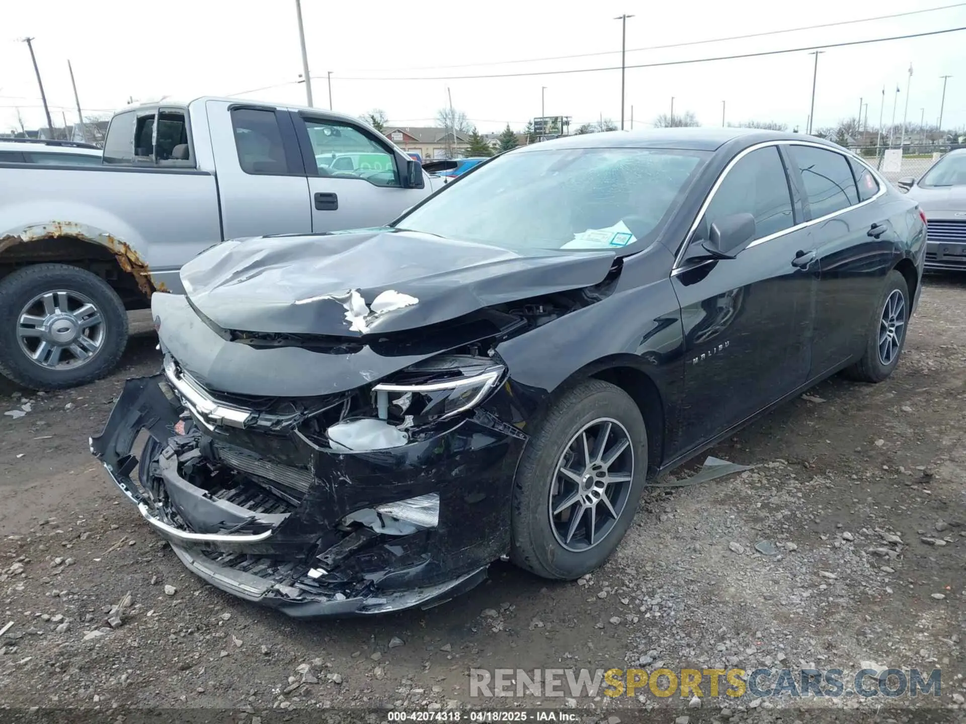 2 fotografías del automóvil dañado 1G1ZB5ST3NF211678 CHEVROLET MALIBU 2022