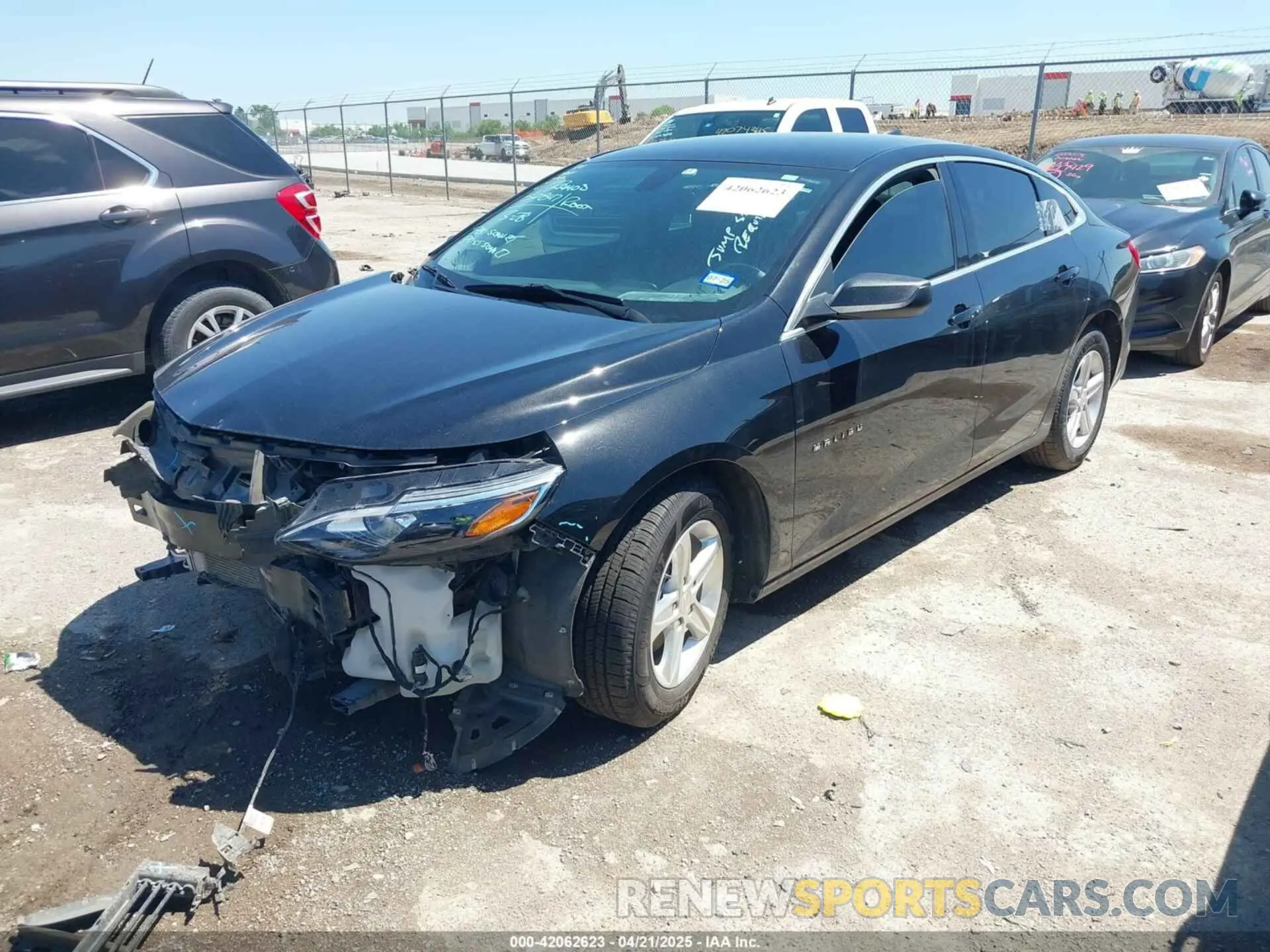 2 fotografías del automóvil dañado 1G1ZB5ST4NF188752 CHEVROLET MALIBU 2022