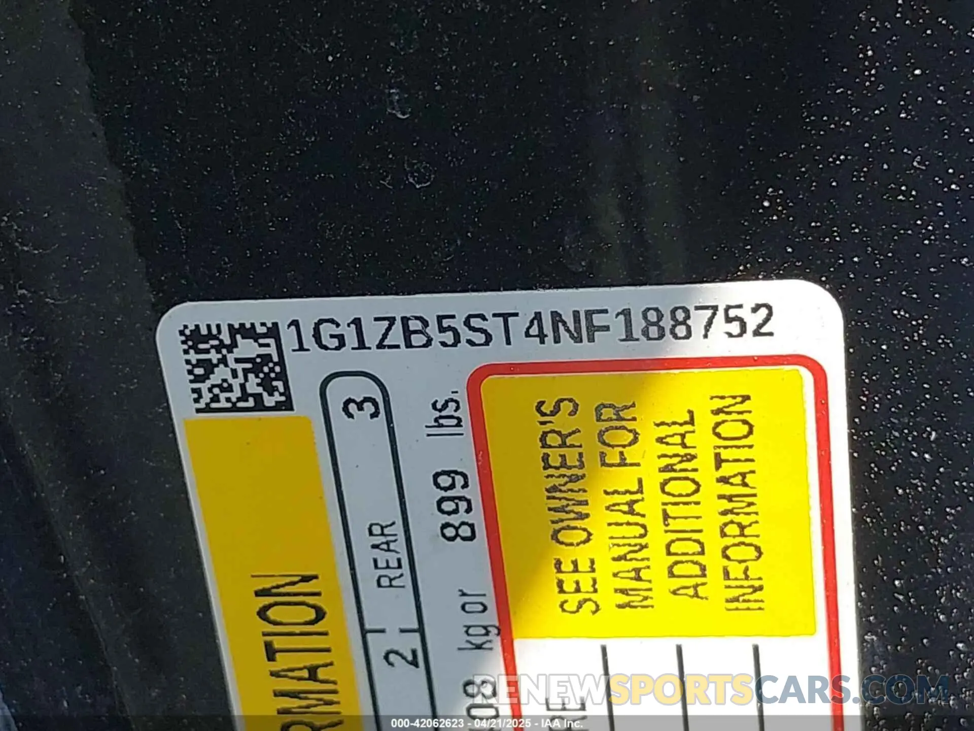 9 fotografías del automóvil dañado 1G1ZB5ST4NF188752 CHEVROLET MALIBU 2022