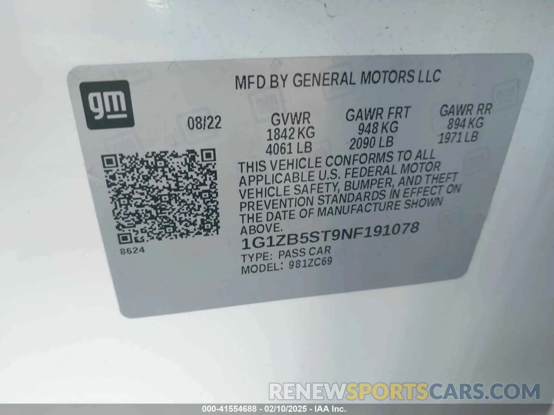 9 fotografías del automóvil dañado 1G1ZB5ST9NF191078 CHEVROLET MALIBU 2022