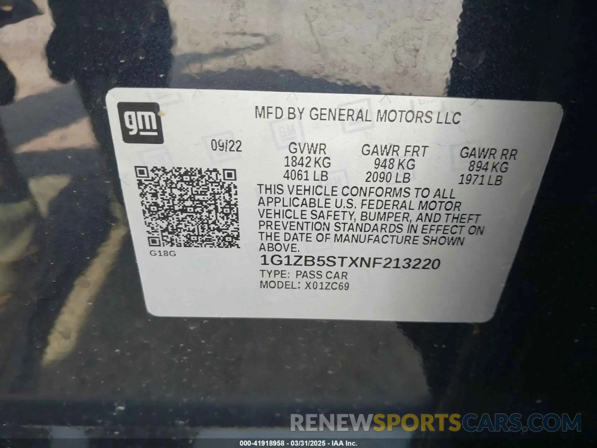 9 fotografías del automóvil dañado 1G1ZB5STXNF213220 CHEVROLET MALIBU 2022