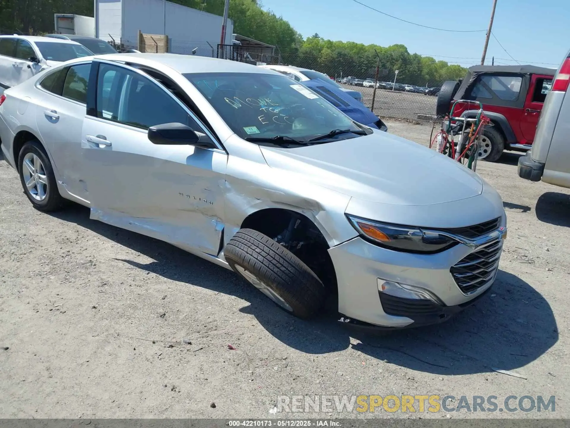 1 fotografías del automóvil dañado 1G1ZC5ST2NF164303 CHEVROLET MALIBU 2022