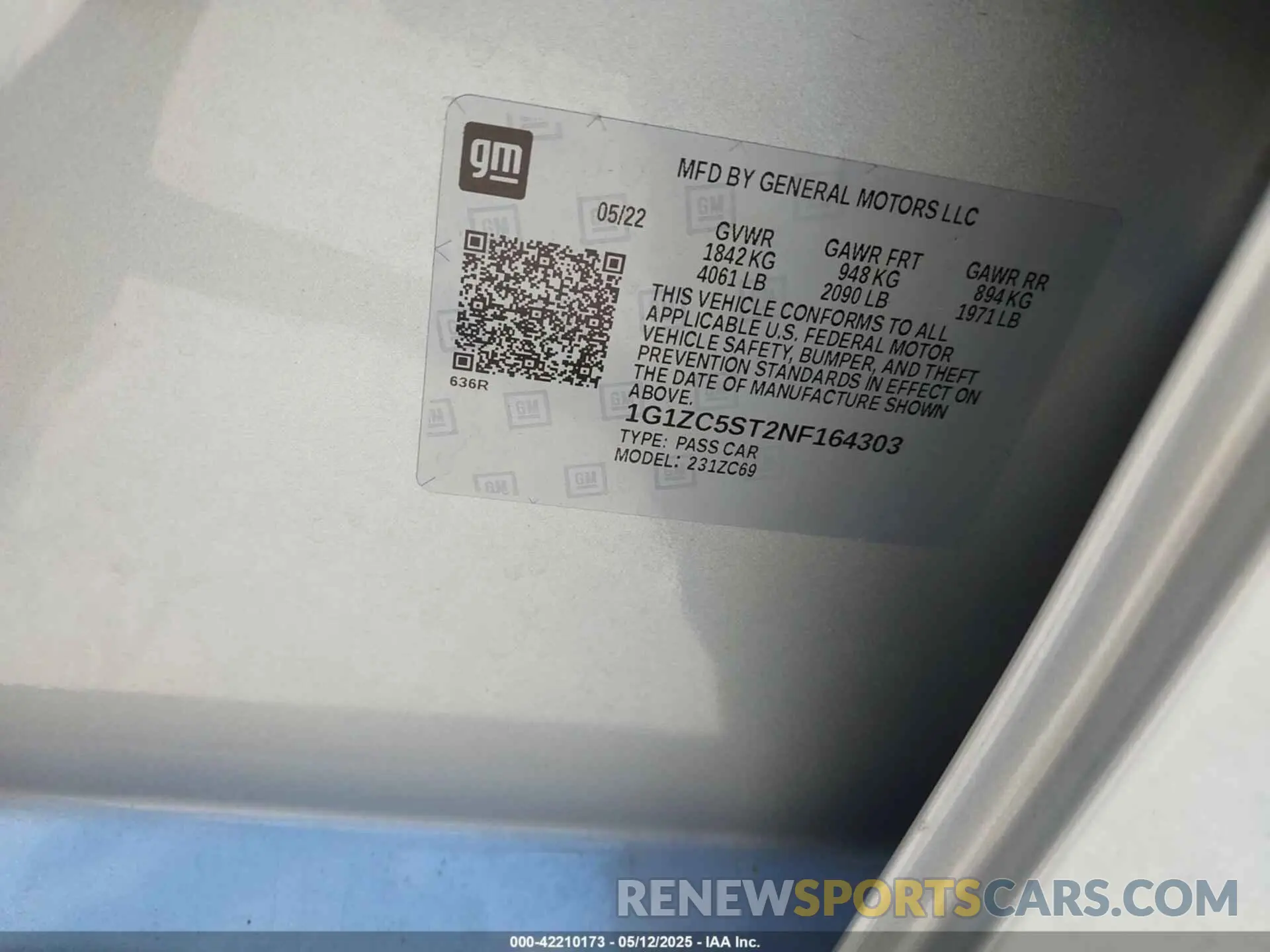 9 fotografías del automóvil dañado 1G1ZC5ST2NF164303 CHEVROLET MALIBU 2022