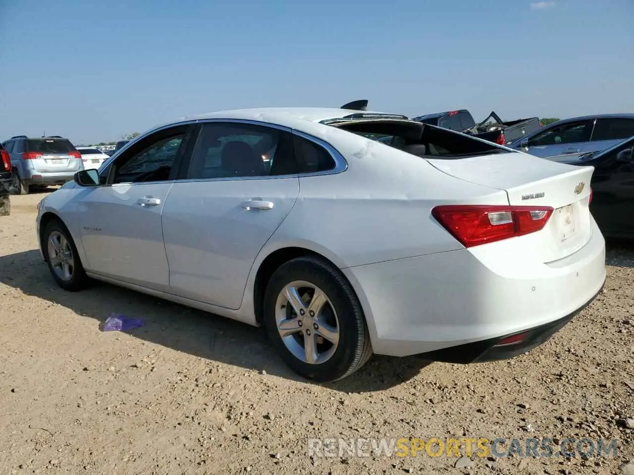 2 fotografías del automóvil dañado 1G1ZC5ST3NF186181 CHEVROLET MALIBU 2022