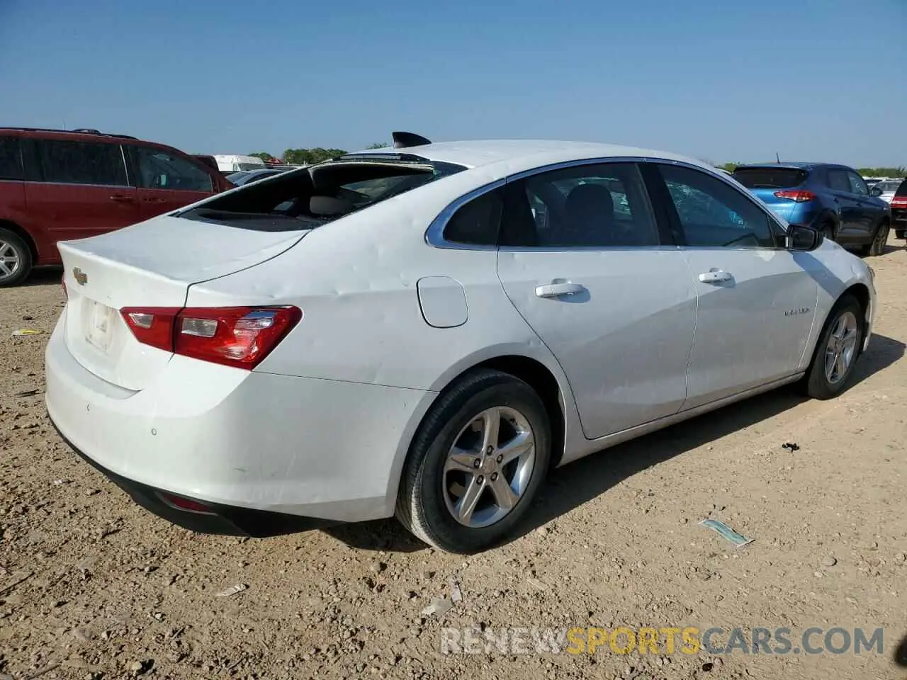 3 fotografías del automóvil dañado 1G1ZC5ST3NF186181 CHEVROLET MALIBU 2022