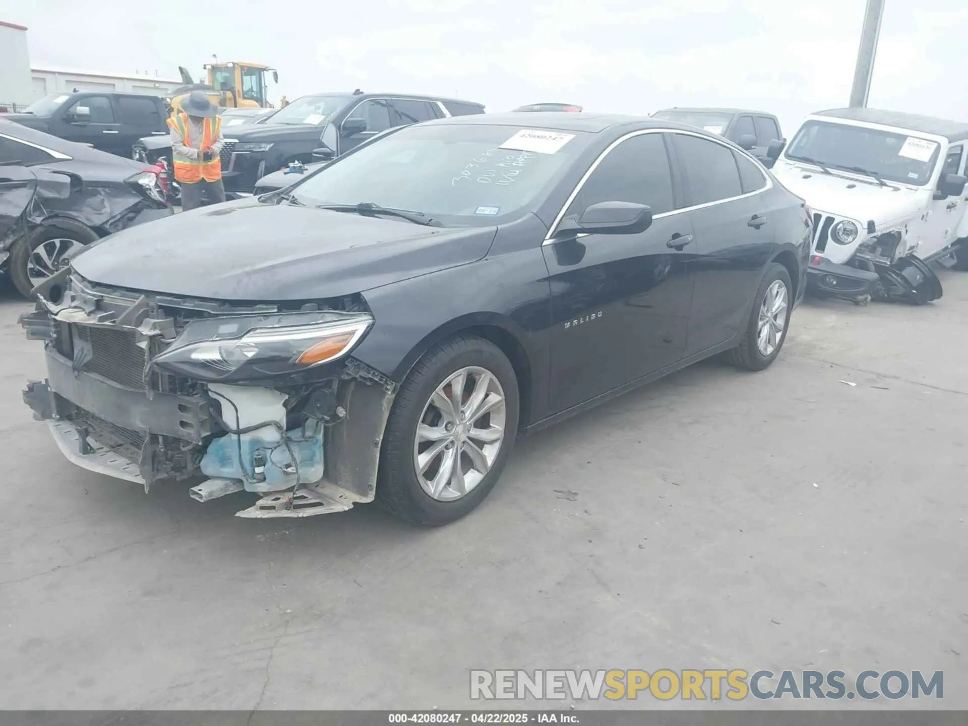 2 fotografías del automóvil dañado 1G1ZD5ST0NF128123 CHEVROLET MALIBU 2022
