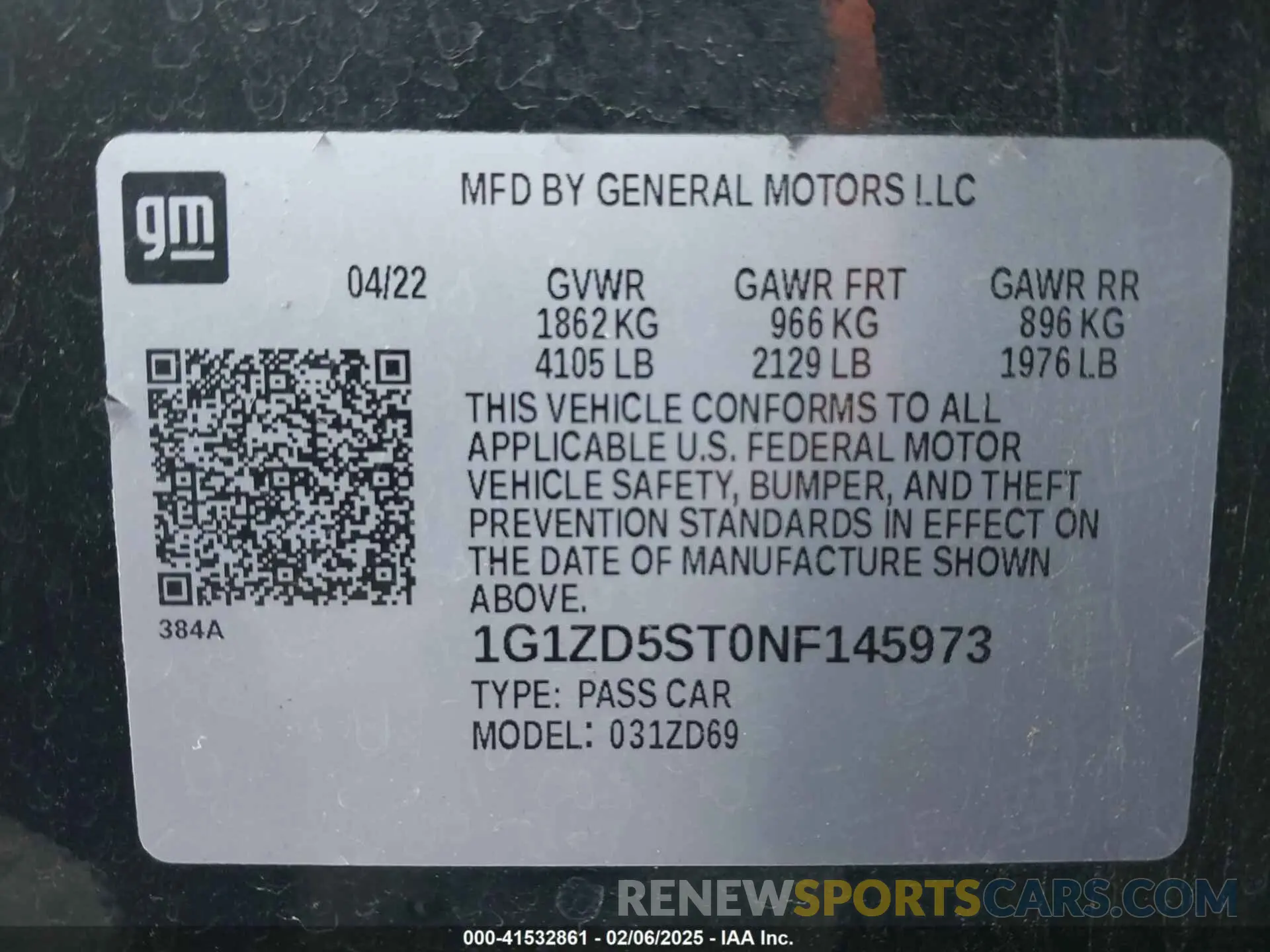 9 fotografías del automóvil dañado 1G1ZD5ST0NF145973 CHEVROLET MALIBU 2022