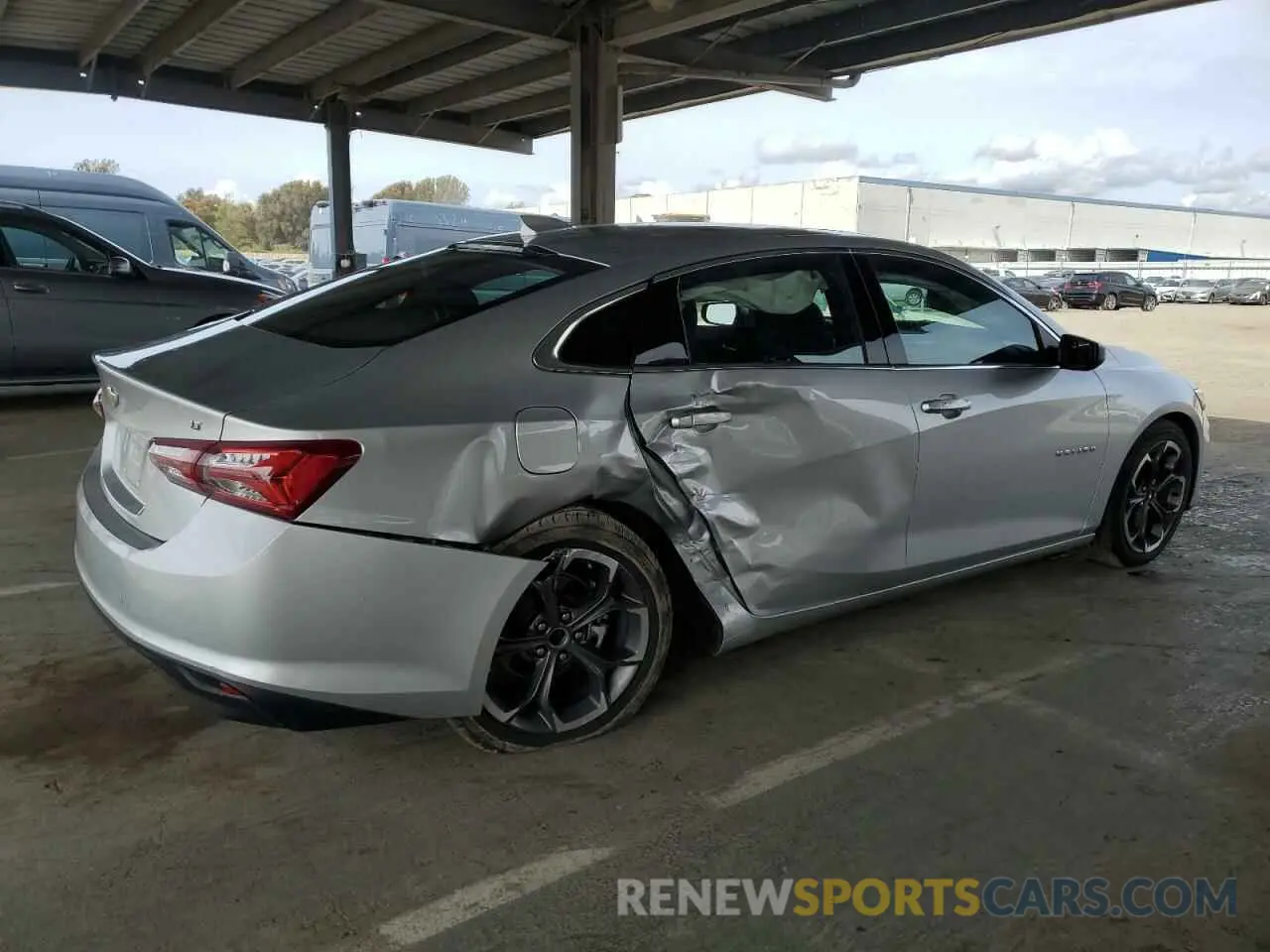 3 fotografías del automóvil dañado 1G1ZD5ST0NF173532 CHEVROLET MALIBU 2022