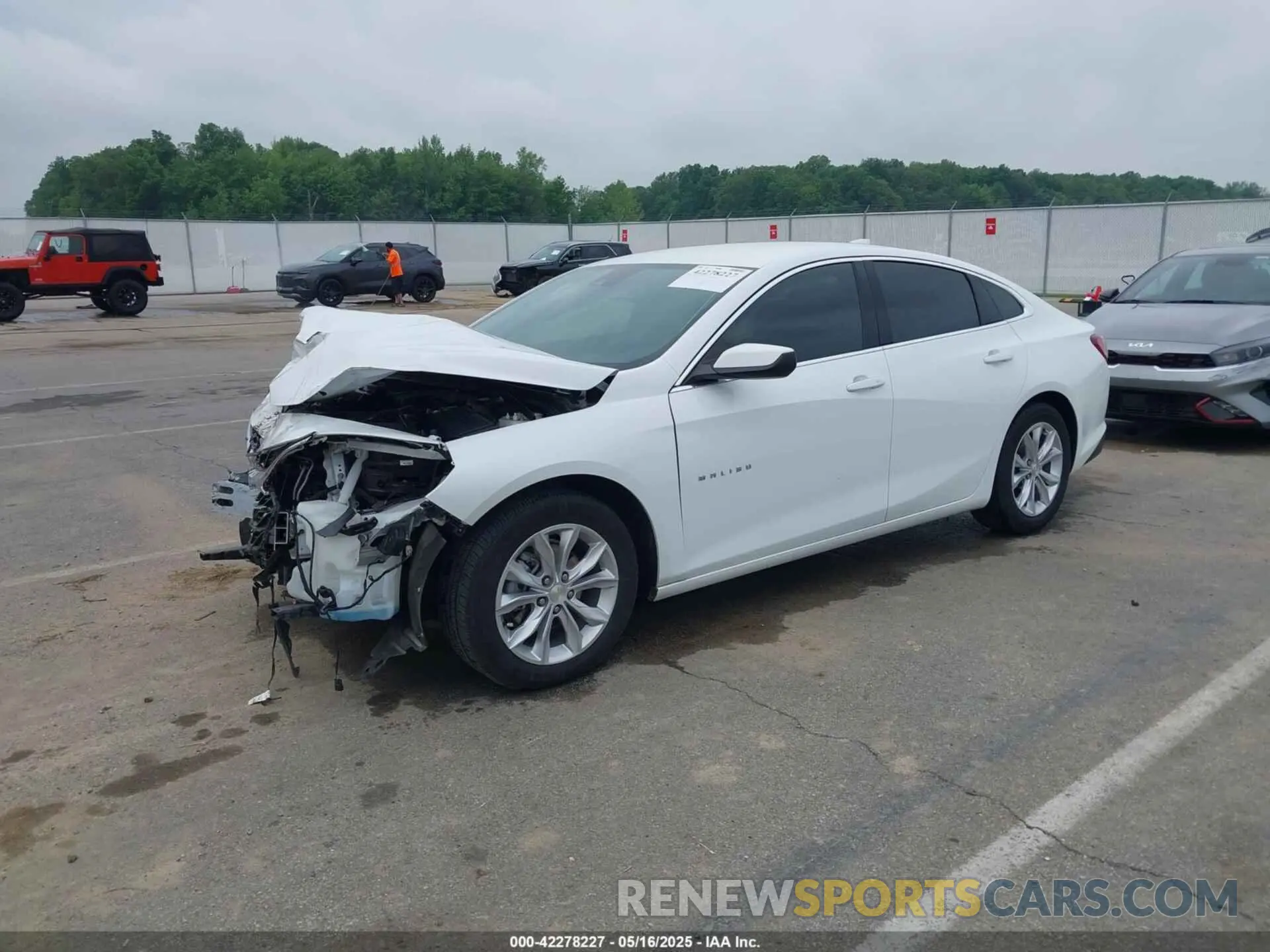 2 fotografías del automóvil dañado 1G1ZD5ST0NF192744 CHEVROLET MALIBU 2022
