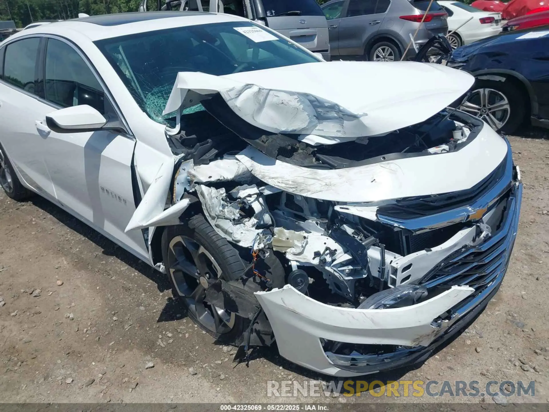 6 fotografías del automóvil dañado 1G1ZD5ST0NF198687 CHEVROLET MALIBU 2022