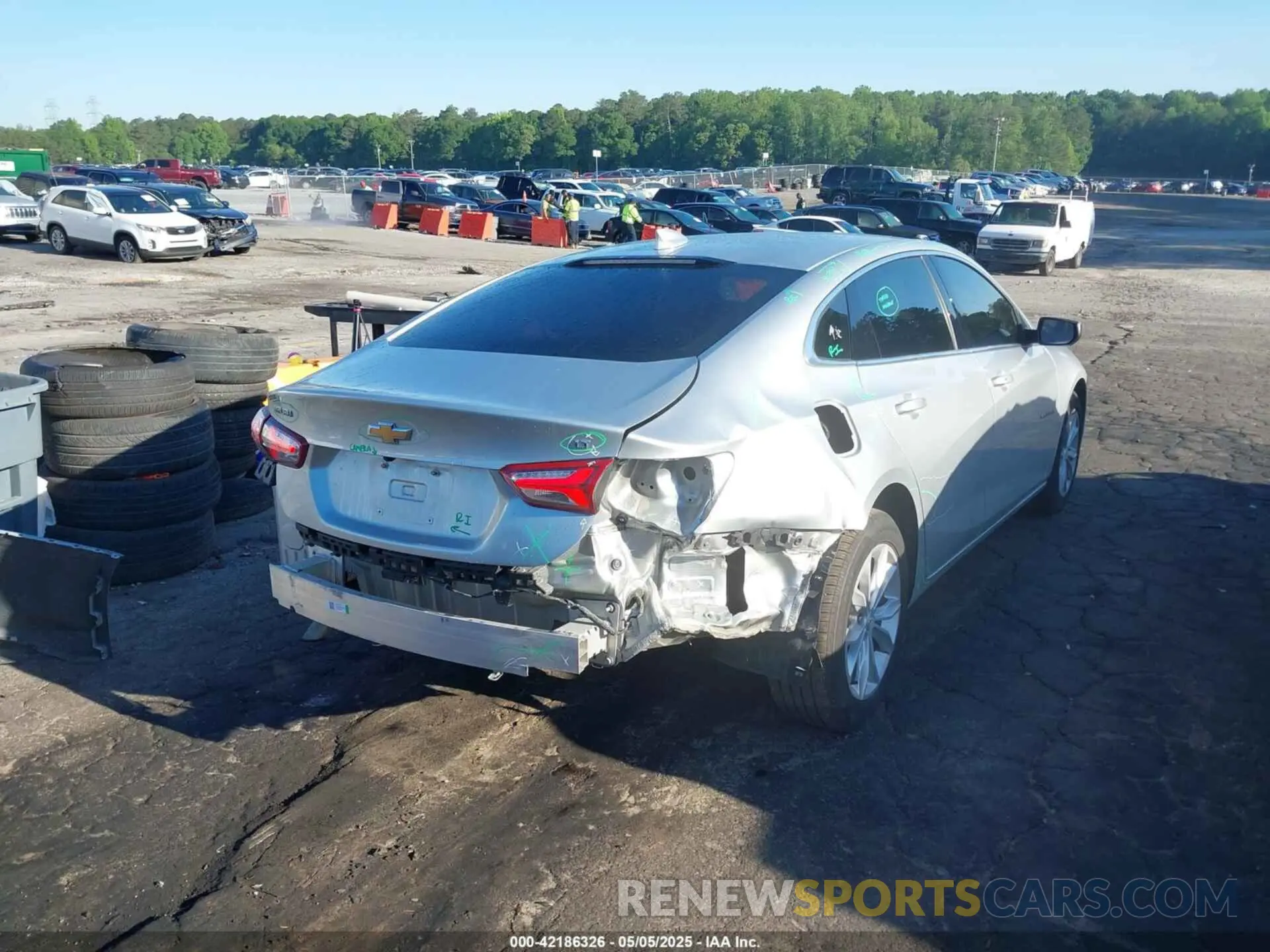 4 fotografías del automóvil dañado 1G1ZD5ST1NF124453 CHEVROLET MALIBU 2022