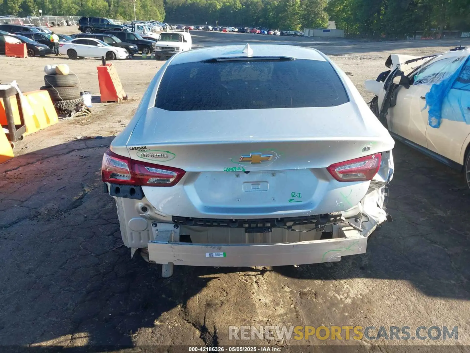 6 fotografías del automóvil dañado 1G1ZD5ST1NF124453 CHEVROLET MALIBU 2022