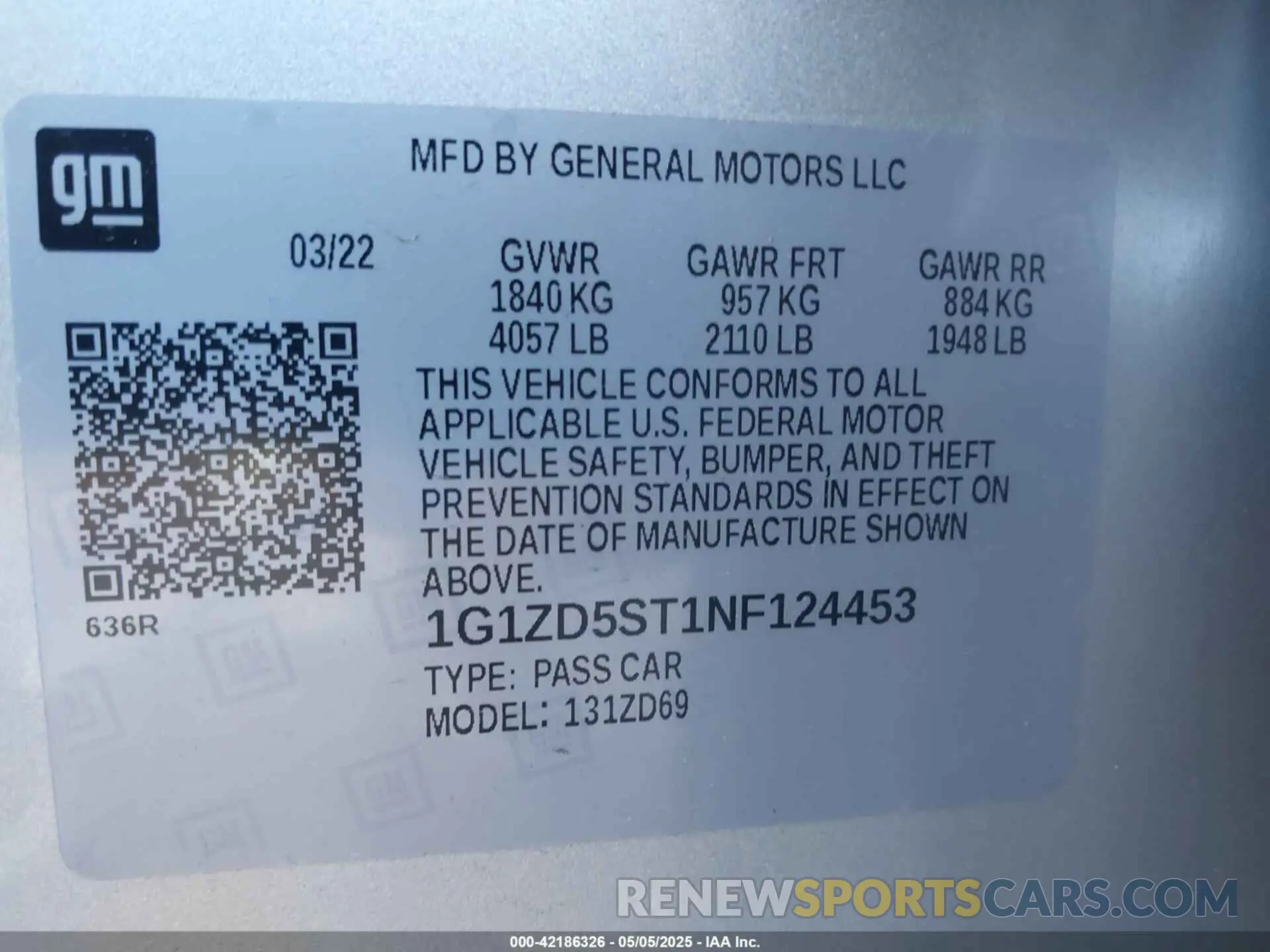 9 fotografías del automóvil dañado 1G1ZD5ST1NF124453 CHEVROLET MALIBU 2022