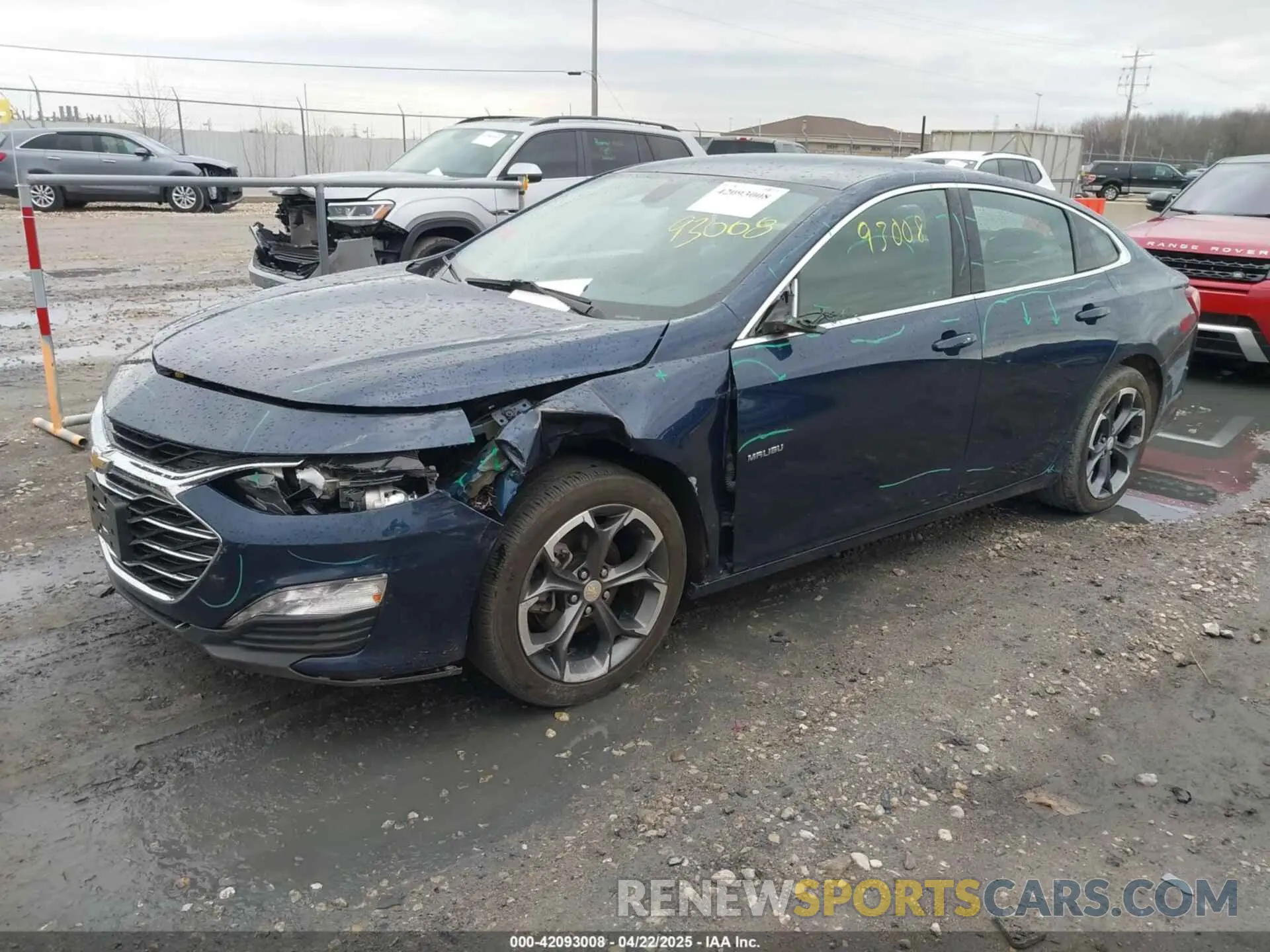 2 fotografías del automóvil dañado 1G1ZD5ST1NF180800 CHEVROLET MALIBU 2022