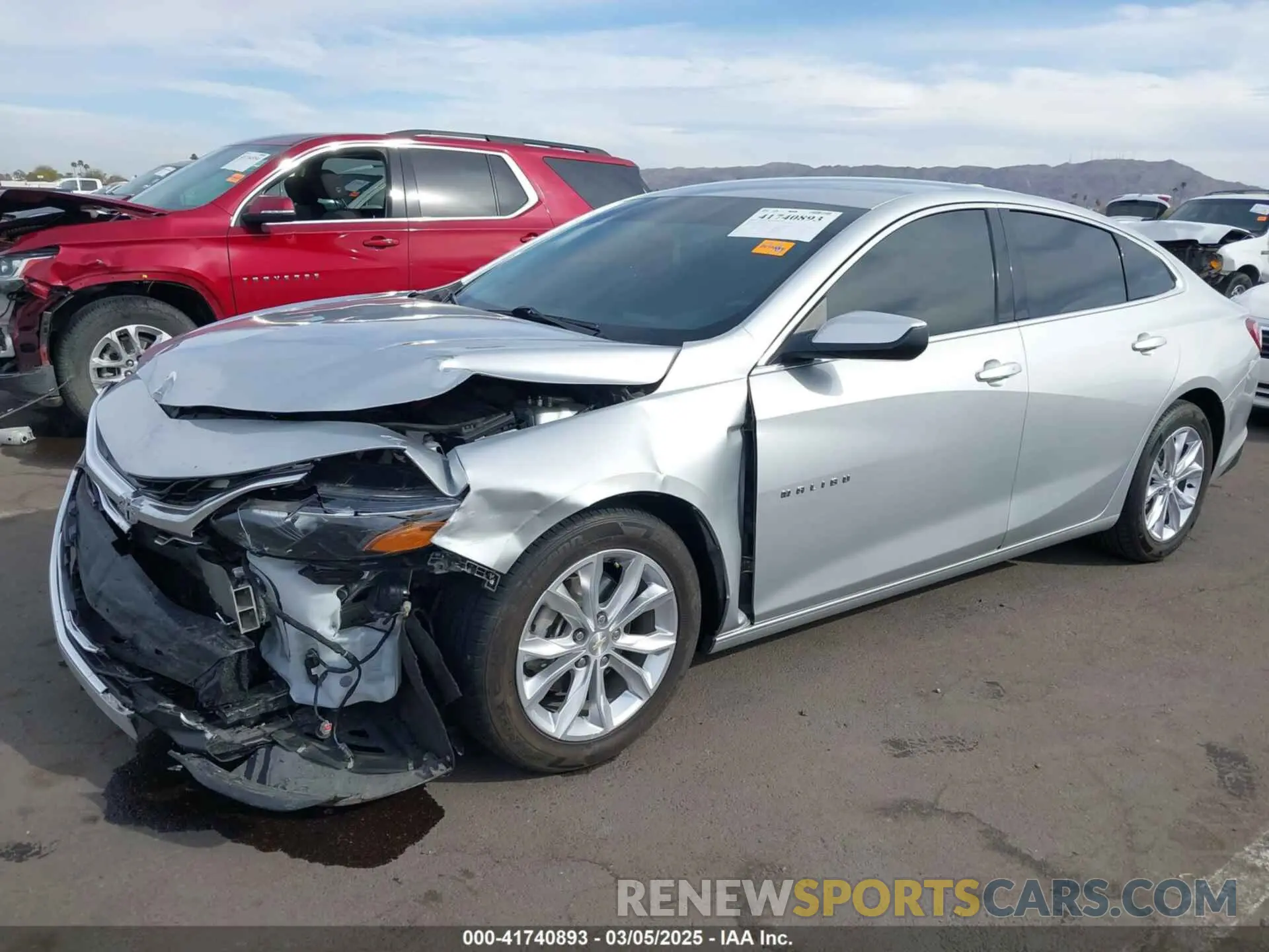 2 fotografías del automóvil dañado 1G1ZD5ST2NF110447 CHEVROLET MALIBU 2022