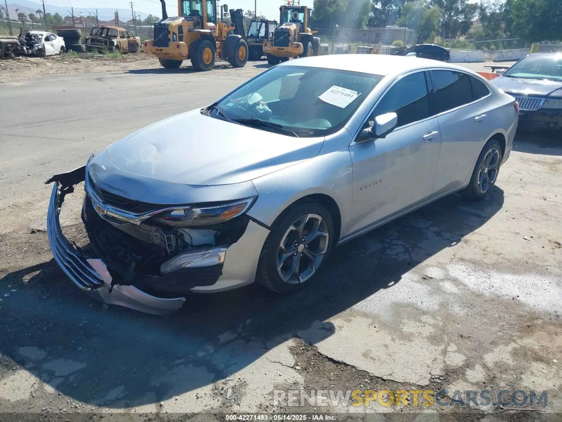 2 fotografías del automóvil dañado 1G1ZD5ST2NF112893 CHEVROLET MALIBU 2022