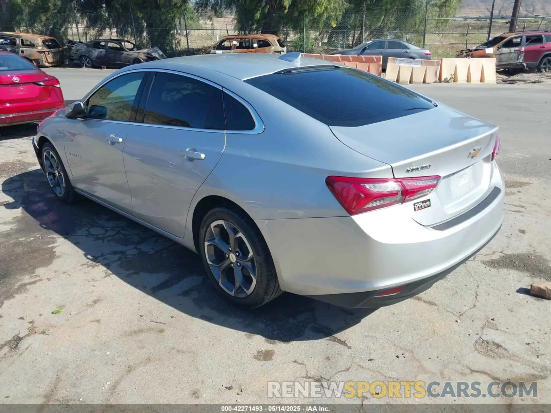 3 fotografías del automóvil dañado 1G1ZD5ST2NF112893 CHEVROLET MALIBU 2022