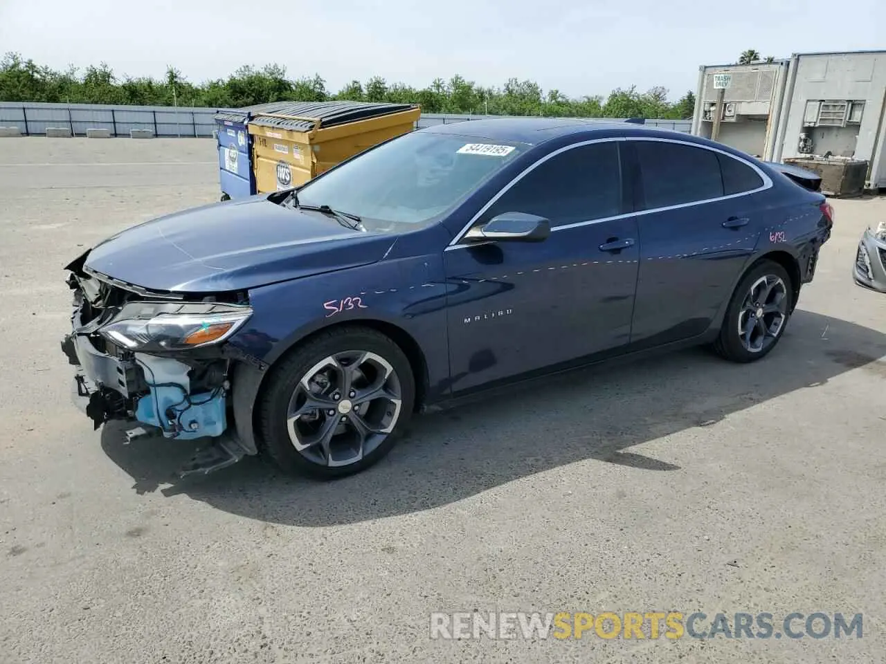1 fotografías del automóvil dañado 1G1ZD5ST2NF176223 CHEVROLET MALIBU 2022