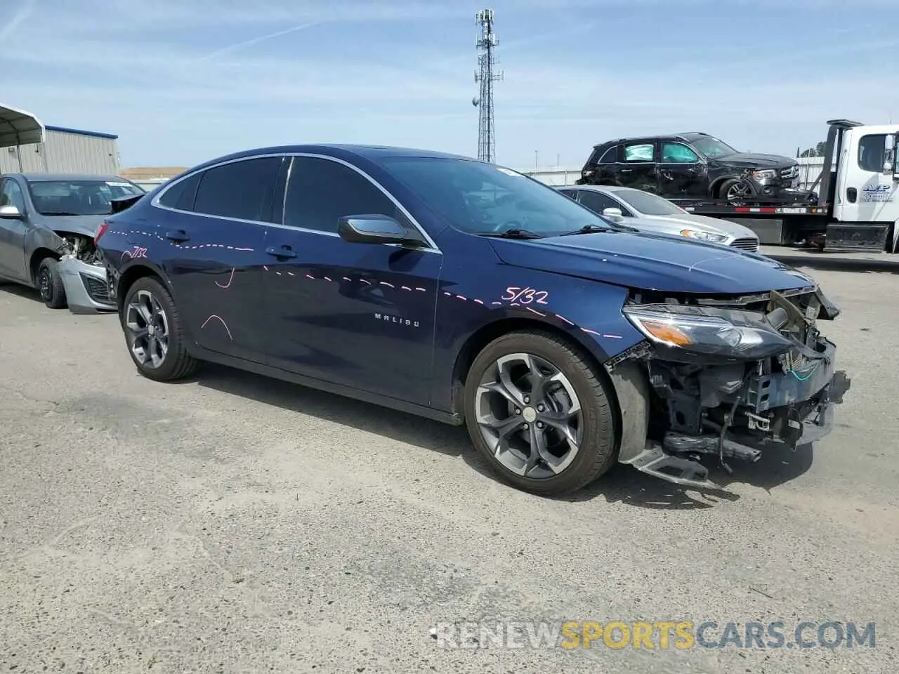 4 fotografías del automóvil dañado 1G1ZD5ST2NF176223 CHEVROLET MALIBU 2022