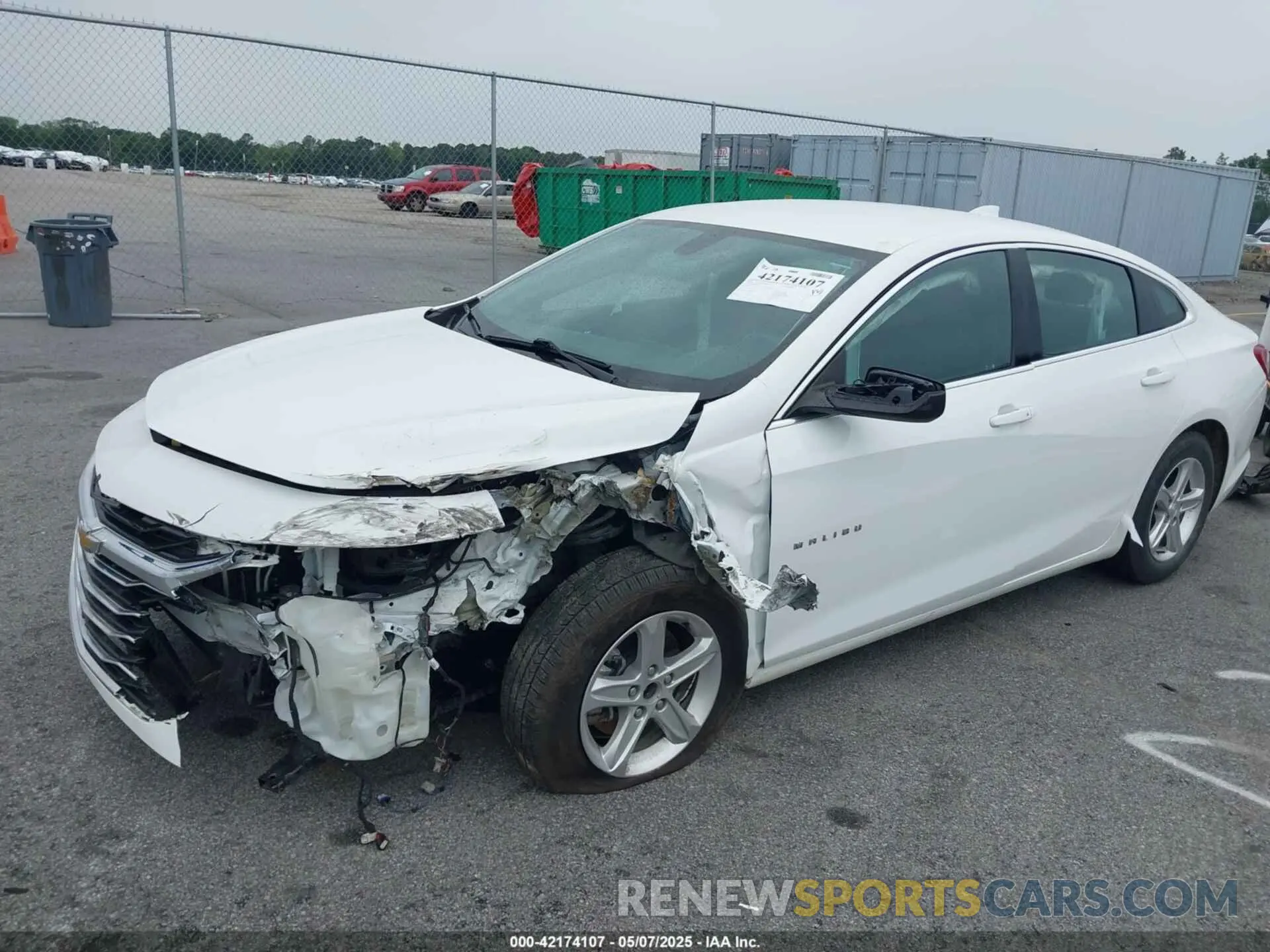 2 fotografías del automóvil dañado 1G1ZD5ST3NF171564 CHEVROLET MALIBU 2022