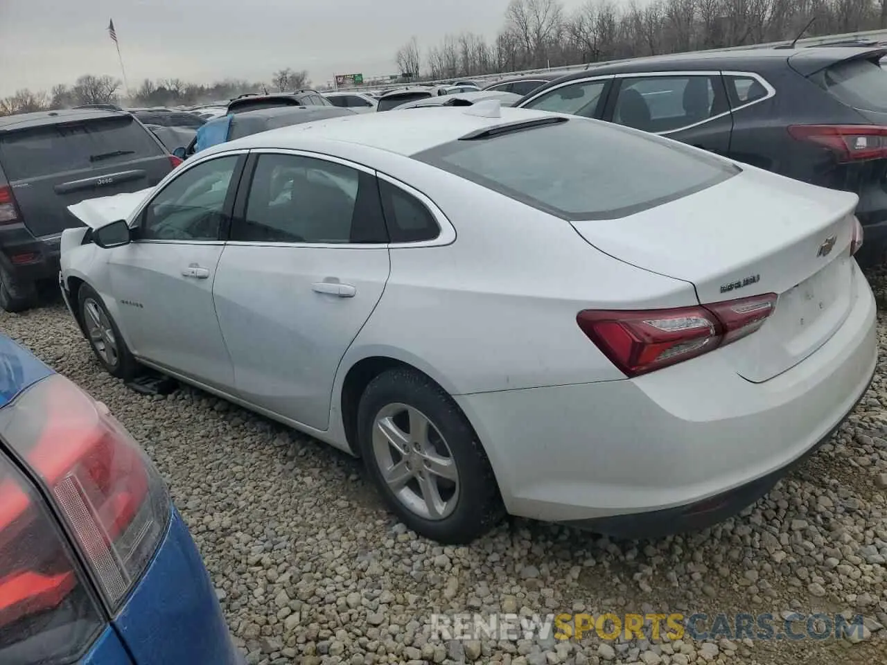 2 fotografías del automóvil dañado 1G1ZD5ST3NF175825 CHEVROLET MALIBU 2022