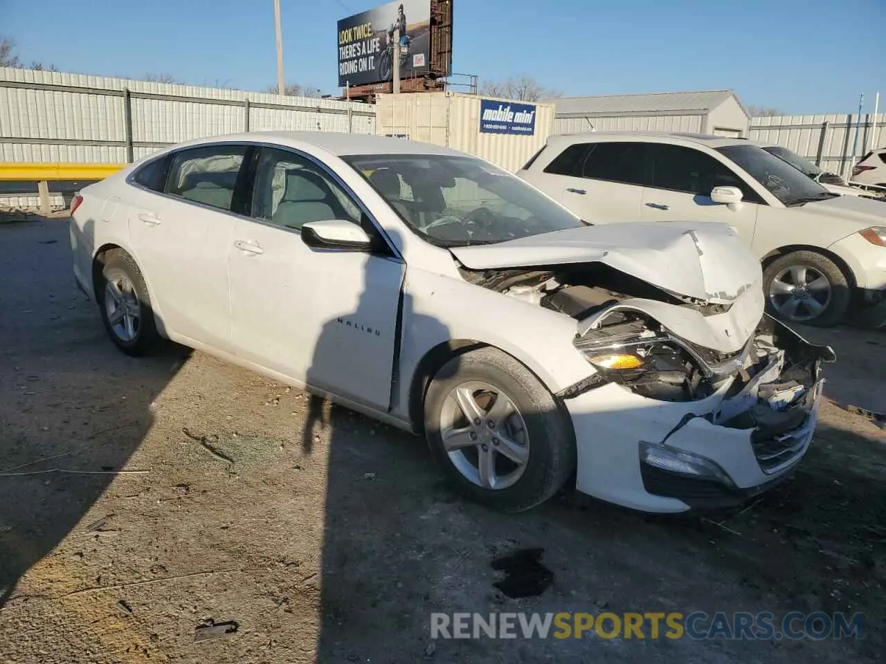 4 fotografías del automóvil dañado 1G1ZD5ST3NF175825 CHEVROLET MALIBU 2022
