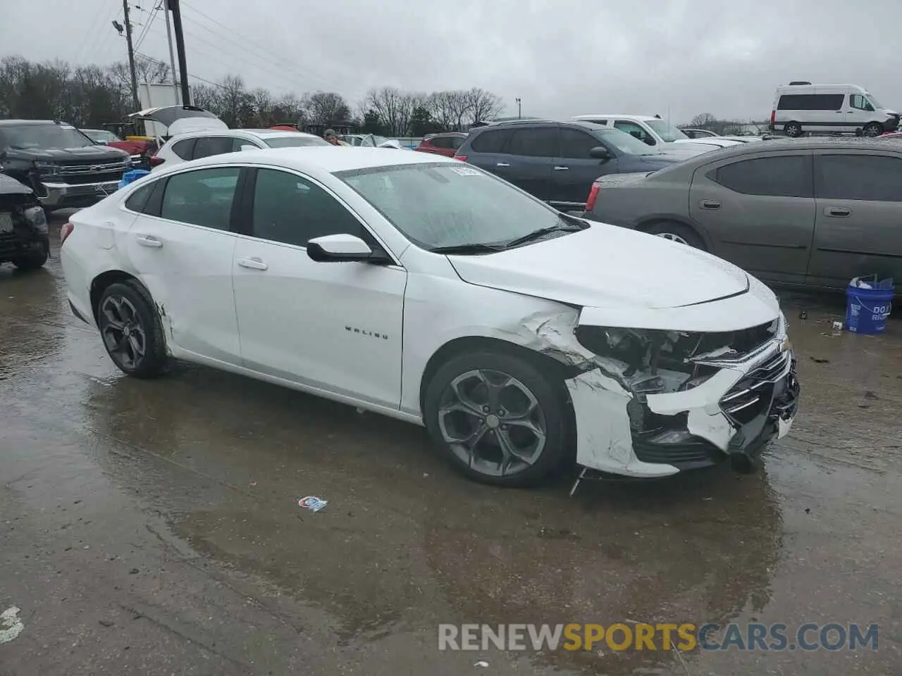 4 fotografías del automóvil dañado 1G1ZD5ST4NF119540 CHEVROLET MALIBU 2022