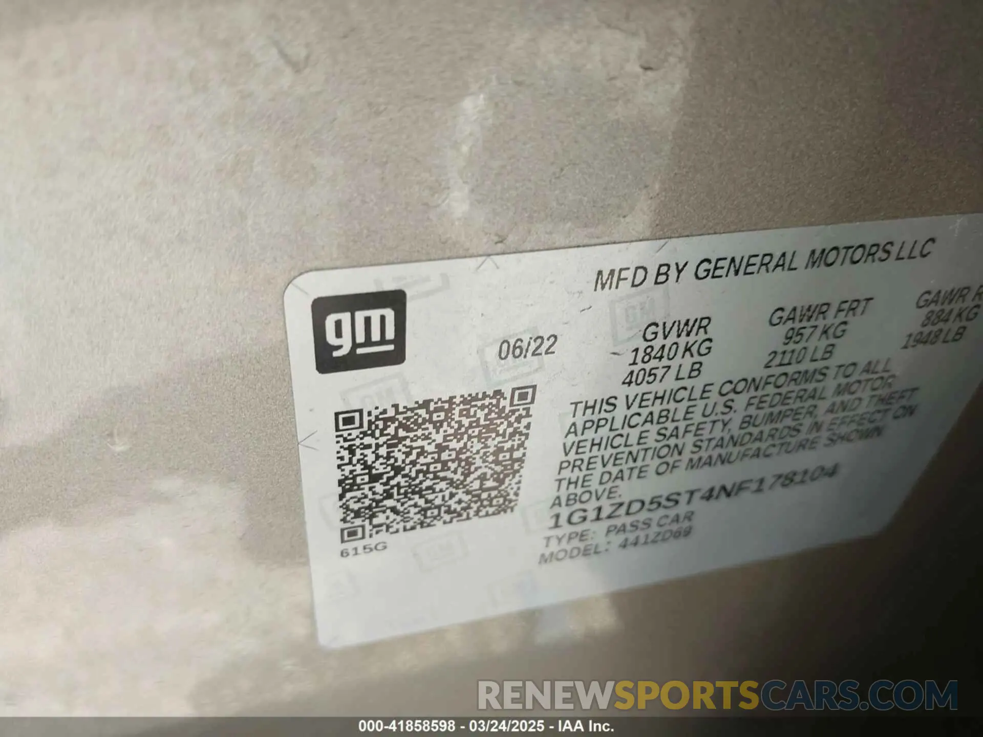 9 fotografías del automóvil dañado 1G1ZD5ST4NF178104 CHEVROLET MALIBU 2022