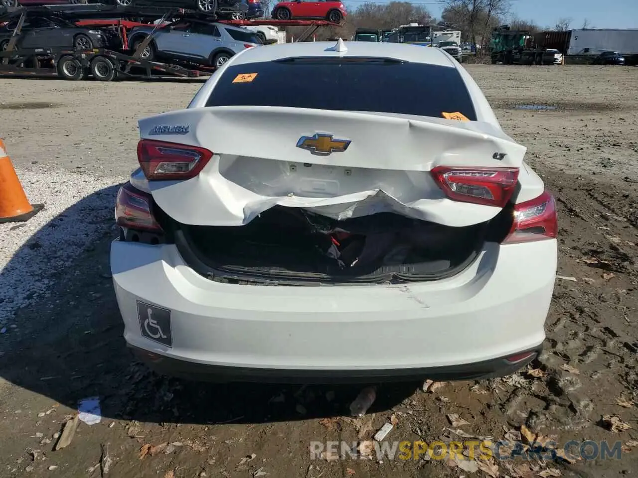 6 fotografías del automóvil dañado 1G1ZD5ST5NF110037 CHEVROLET MALIBU 2022