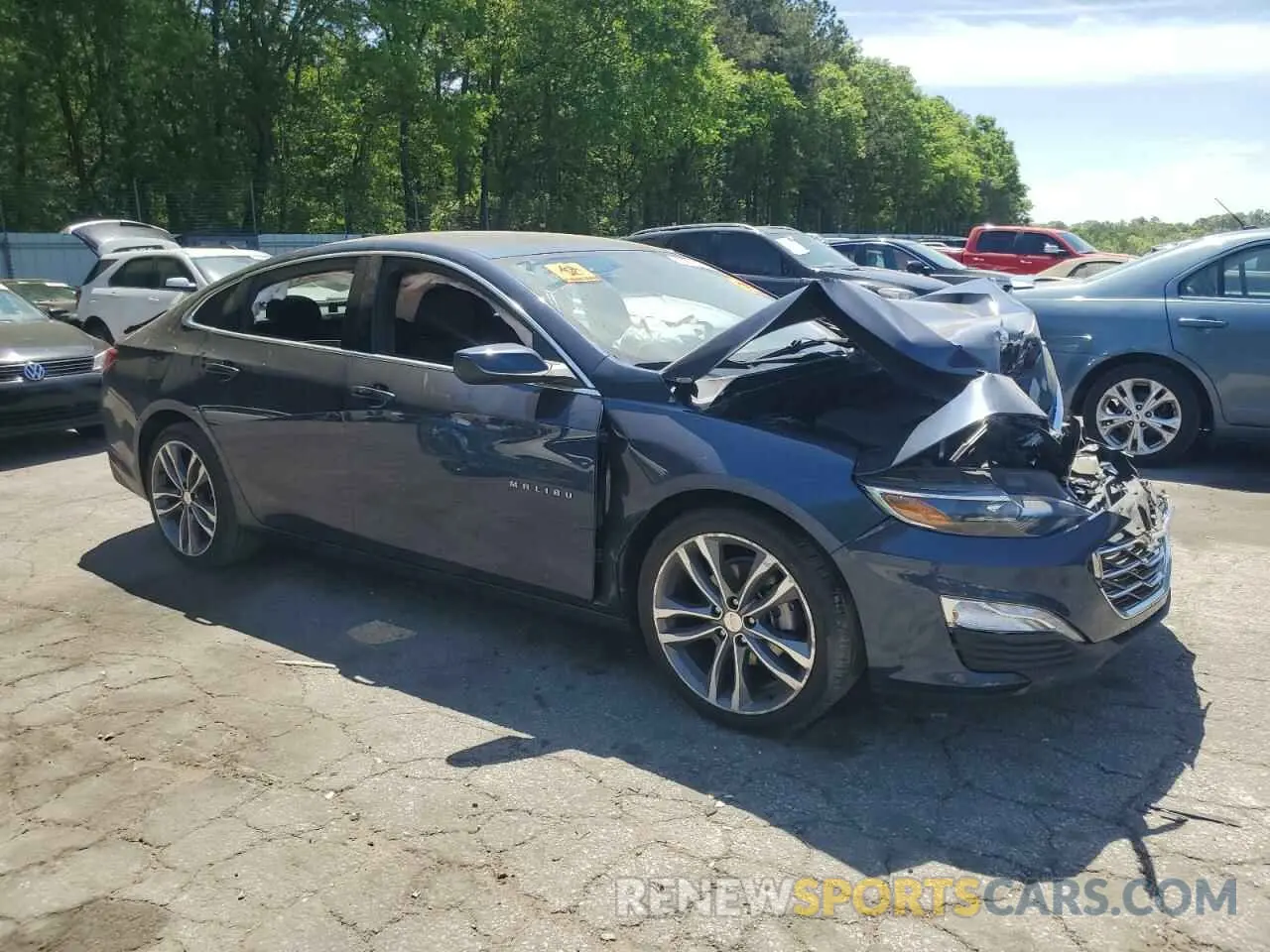 4 fotografías del automóvil dañado 1G1ZD5ST6NF138218 CHEVROLET MALIBU 2022