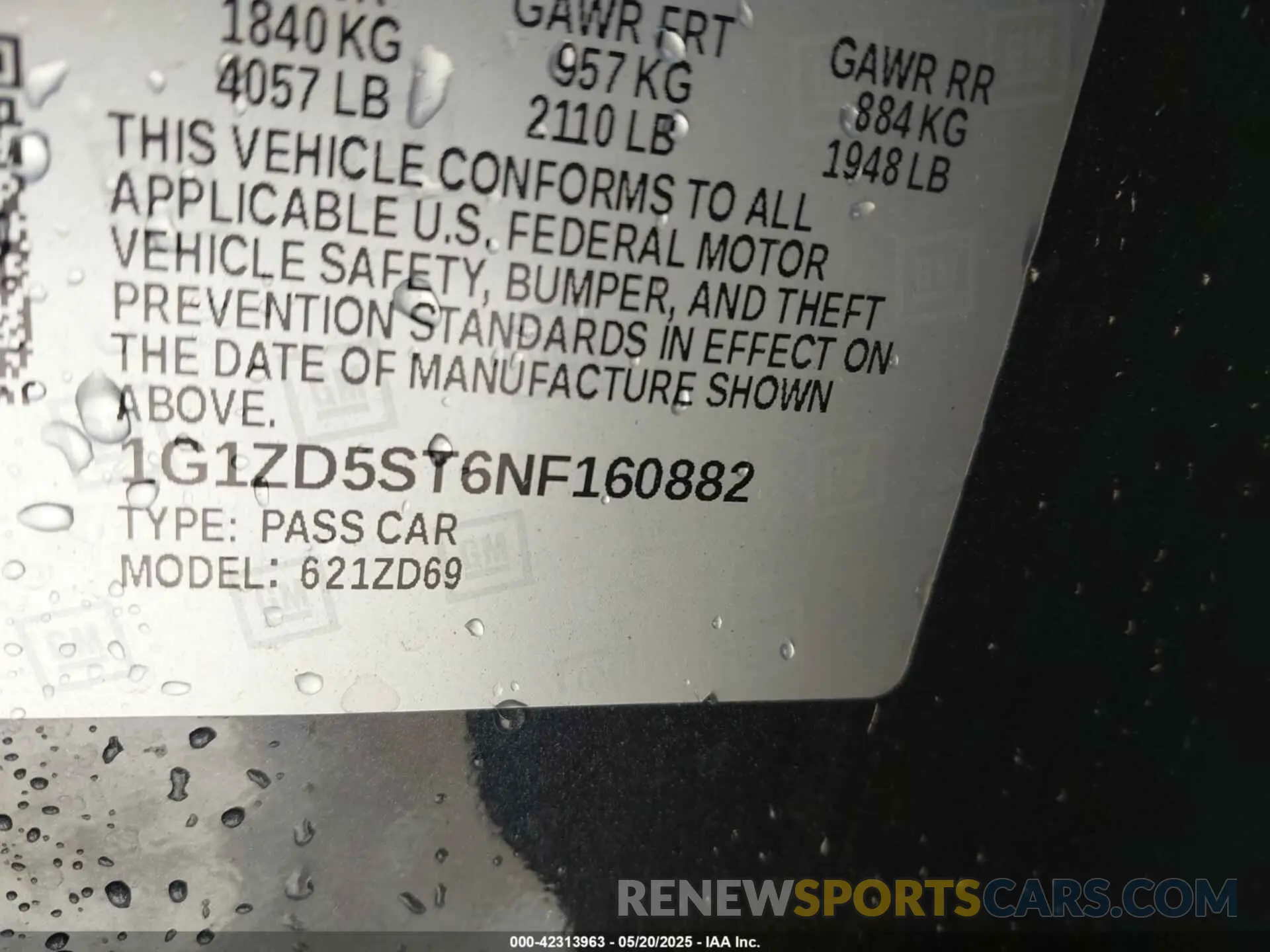 9 fotografías del automóvil dañado 1G1ZD5ST6NF160882 CHEVROLET MALIBU 2022