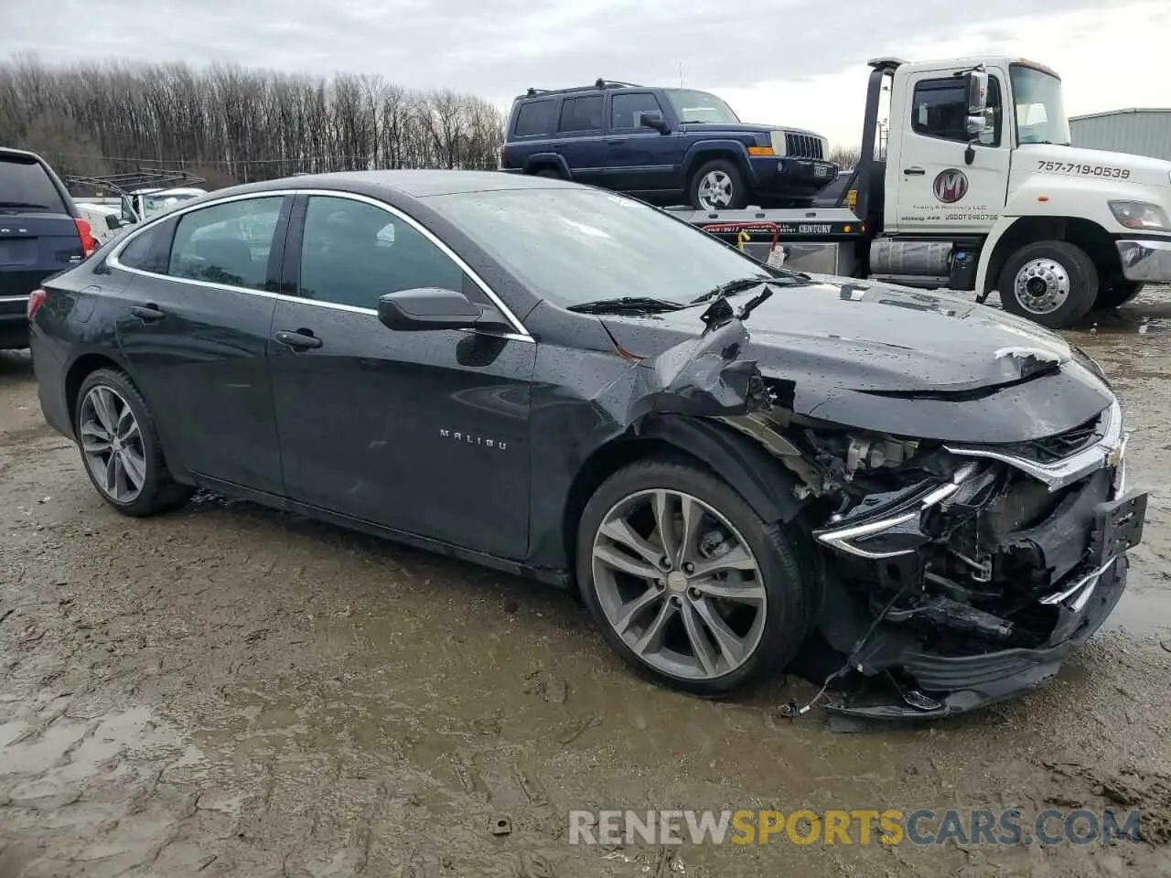 4 fotografías del automóvil dañado 1G1ZD5ST6NF176175 CHEVROLET MALIBU 2022