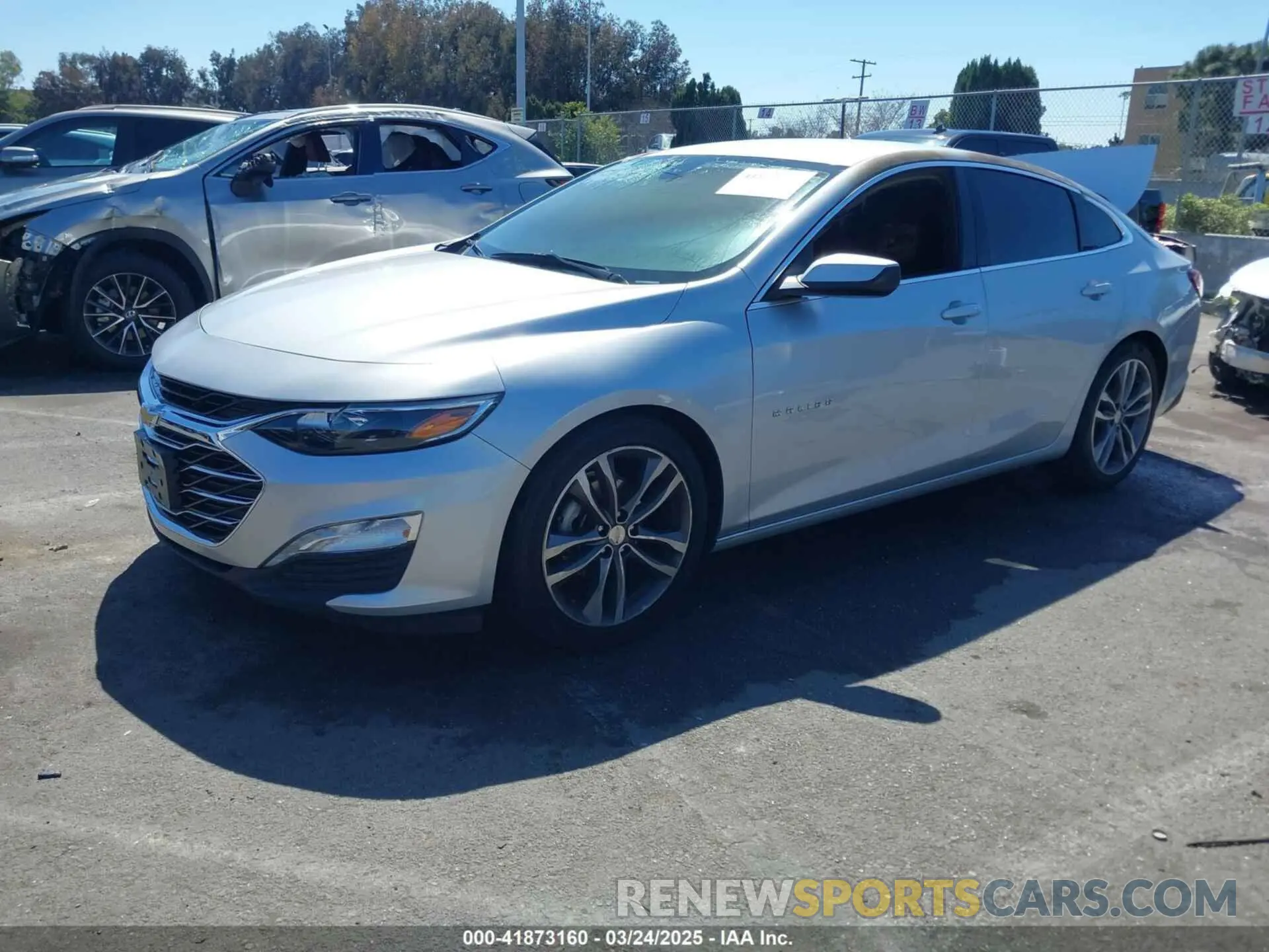 2 fotografías del automóvil dañado 1G1ZD5ST7NF107625 CHEVROLET MALIBU 2022