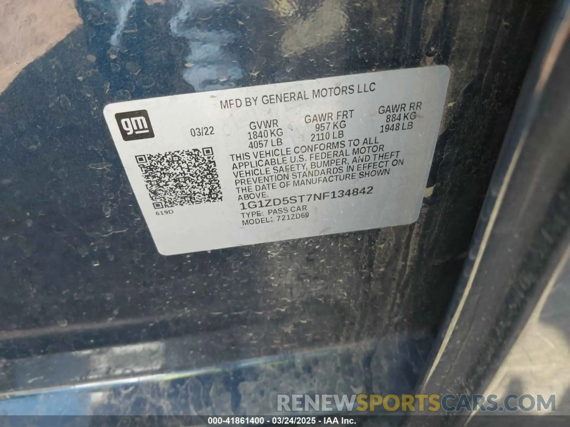 9 fotografías del automóvil dañado 1G1ZD5ST7NF134842 CHEVROLET MALIBU 2022