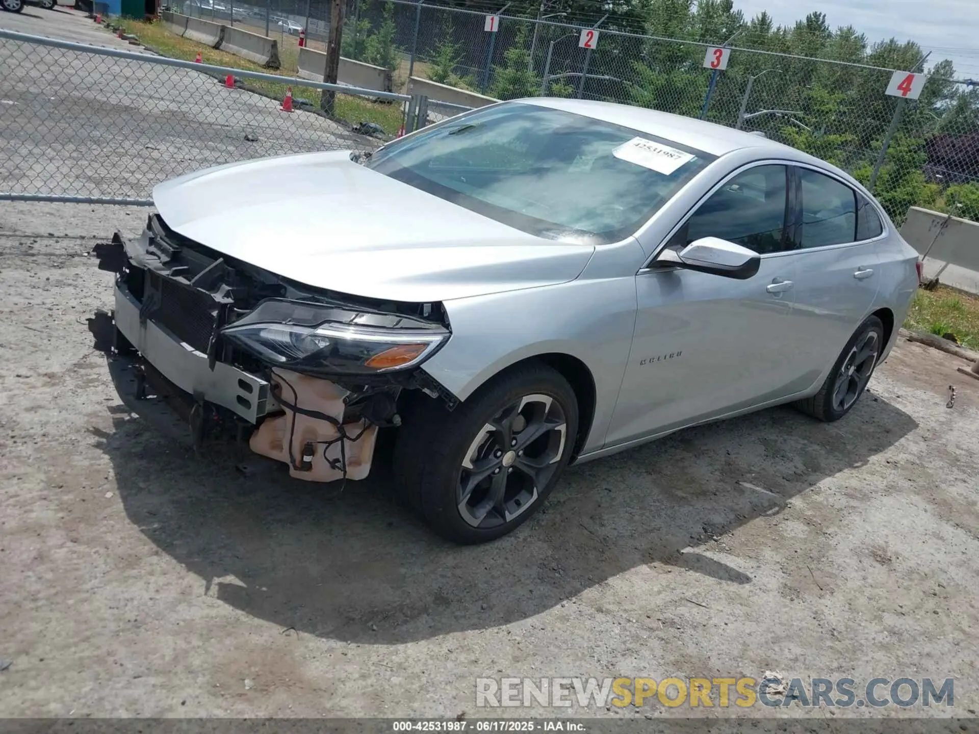 2 fotografías del automóvil dañado 1G1ZD5ST7NF140009 CHEVROLET MALIBU 2022