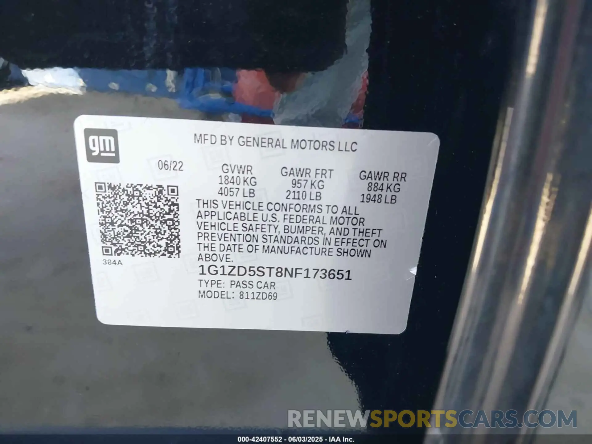 9 fotografías del automóvil dañado 1G1ZD5ST8NF173651 CHEVROLET MALIBU 2022