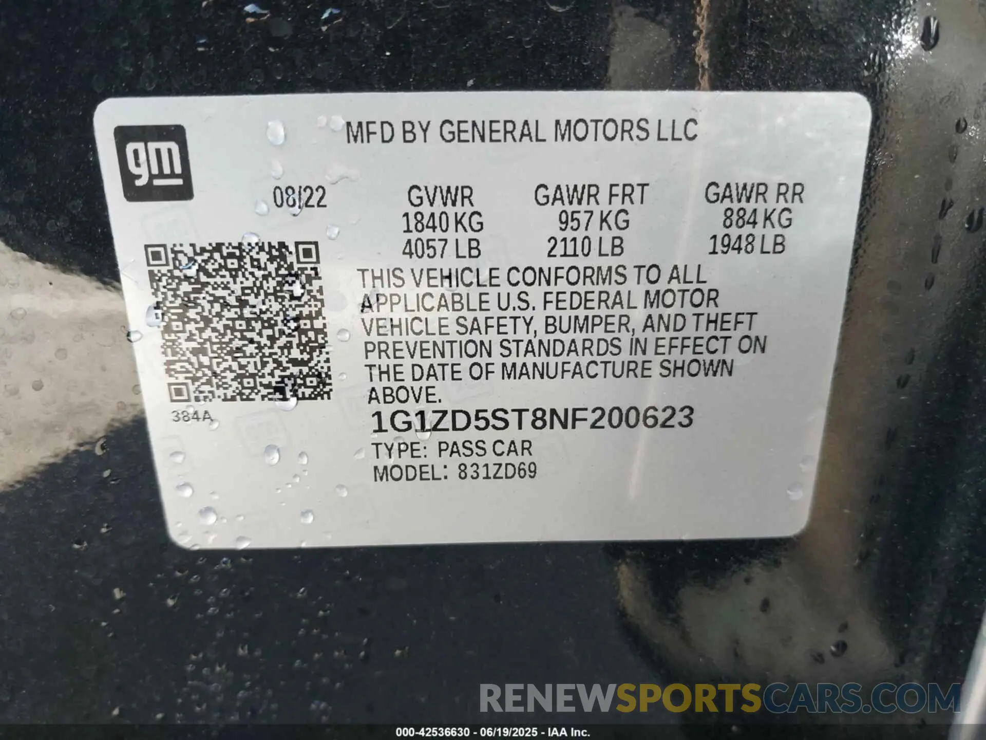 9 fotografías del automóvil dañado 1G1ZD5ST8NF200623 CHEVROLET MALIBU 2022