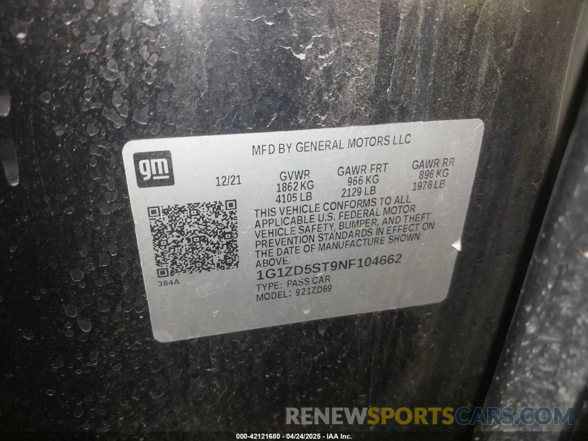 9 fotografías del automóvil dañado 1G1ZD5ST9NF104662 CHEVROLET MALIBU 2022
