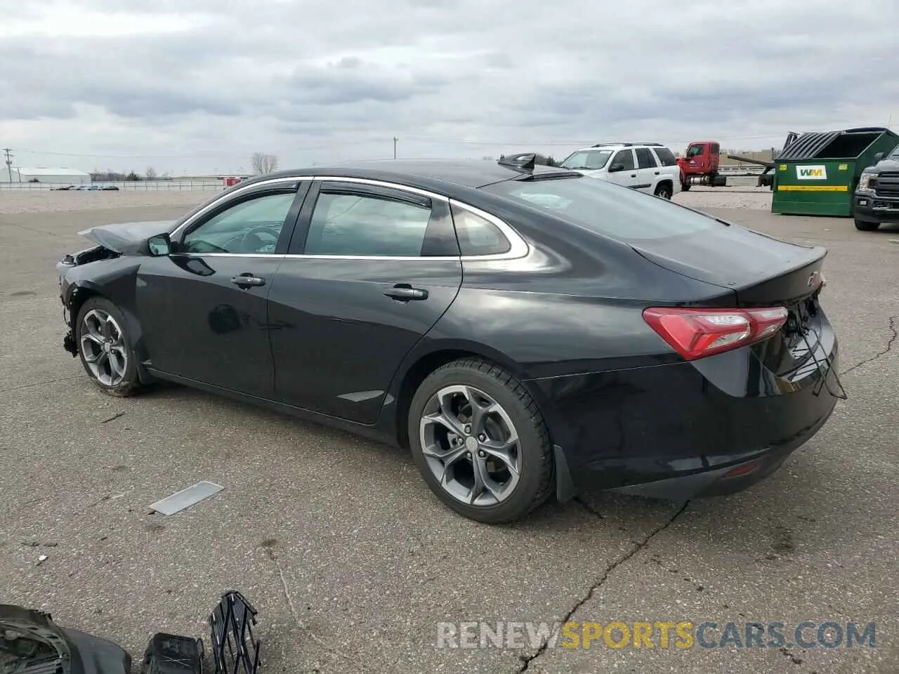2 fotografías del automóvil dañado 1G1ZD5ST9NF105973 CHEVROLET MALIBU 2022