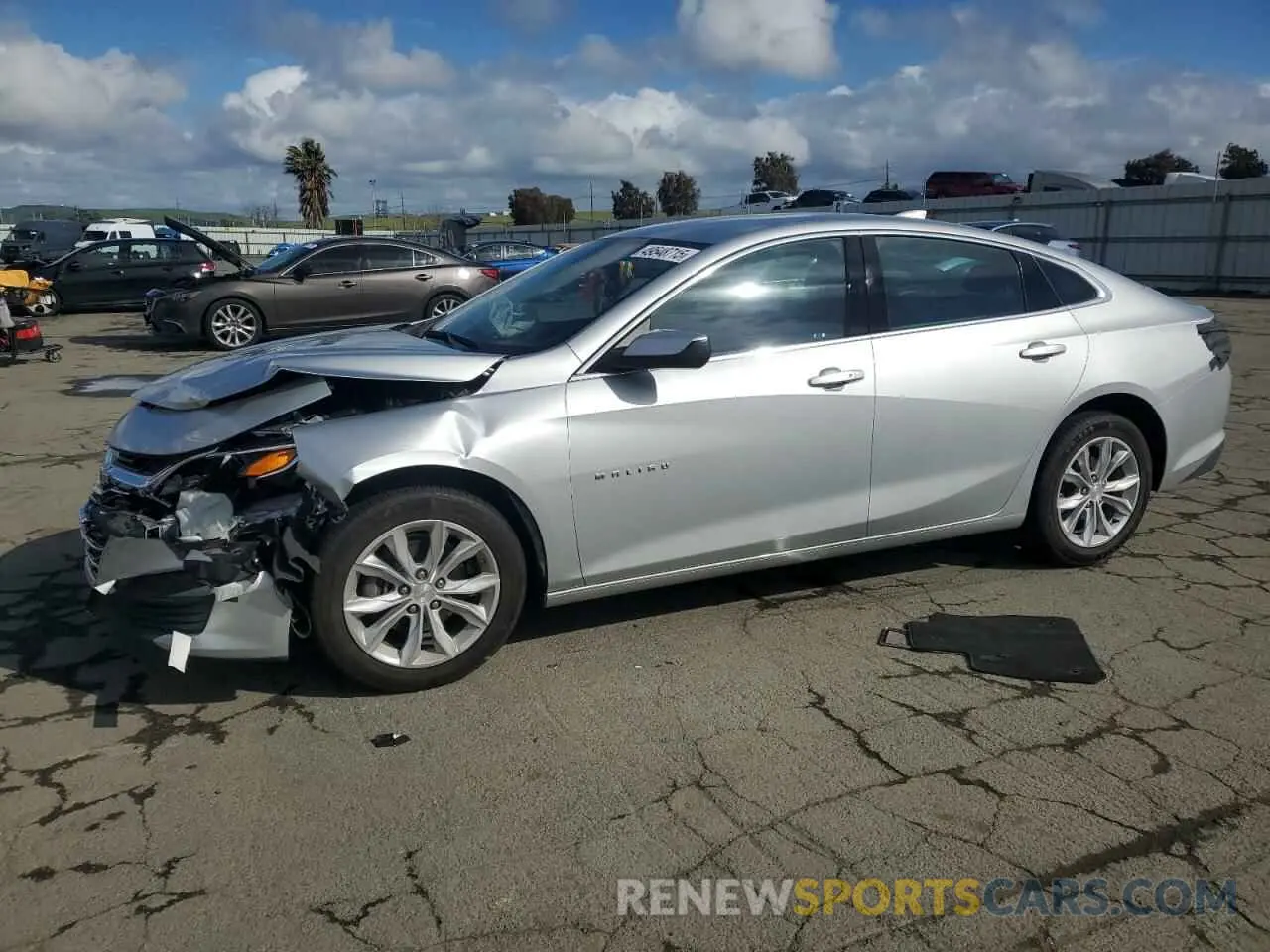 1 fotografías del automóvil dañado 1G1ZD5ST9NF174145 CHEVROLET MALIBU 2022