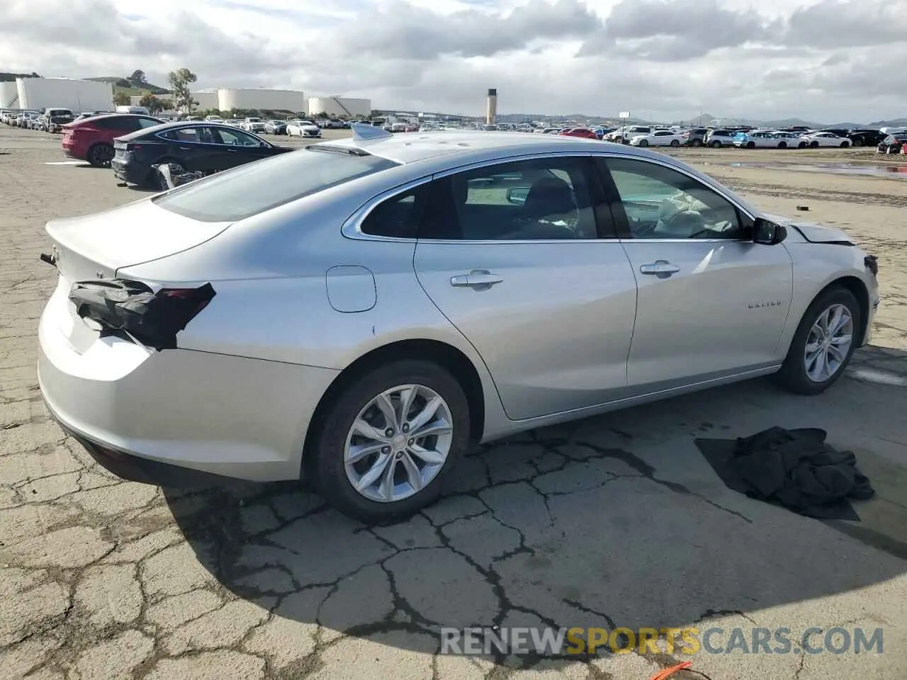 3 fotografías del automóvil dañado 1G1ZD5ST9NF174145 CHEVROLET MALIBU 2022
